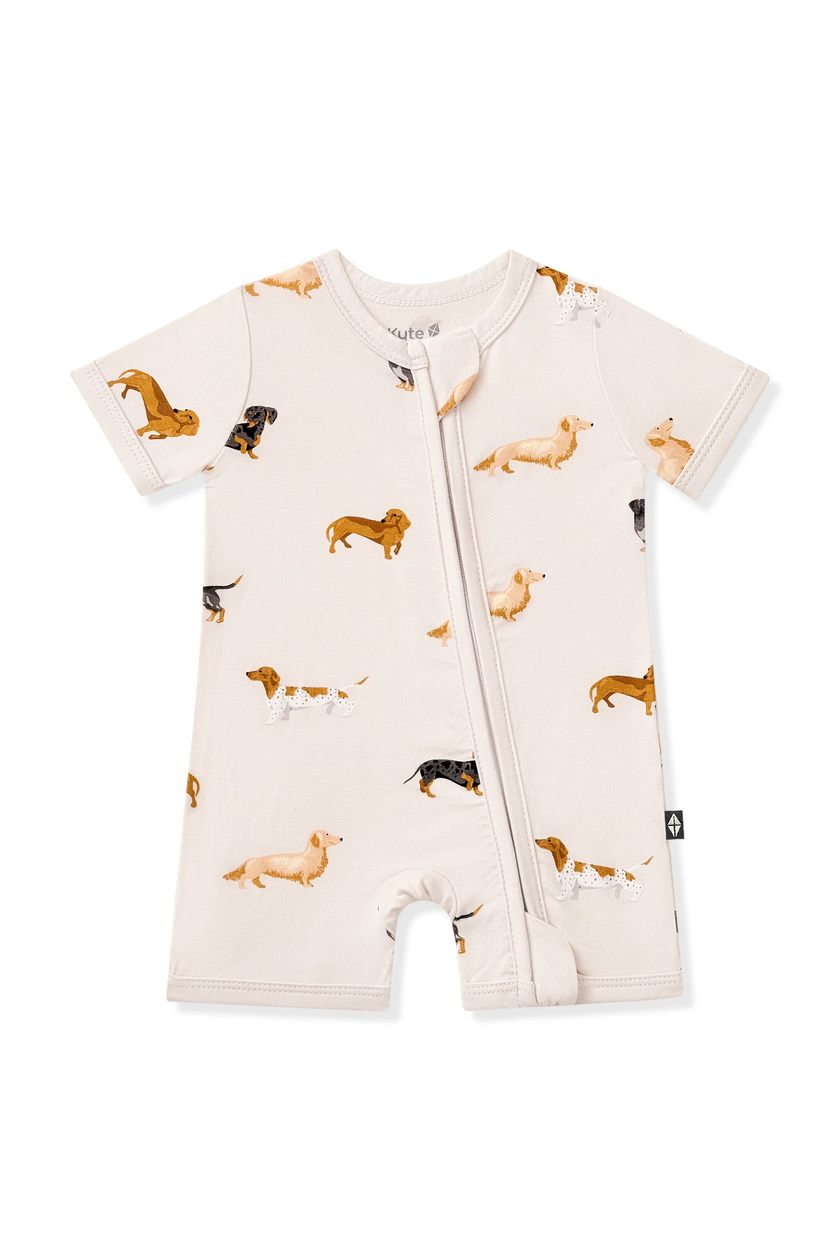 Zipper Shortall Romper in Dachshund Secondary image