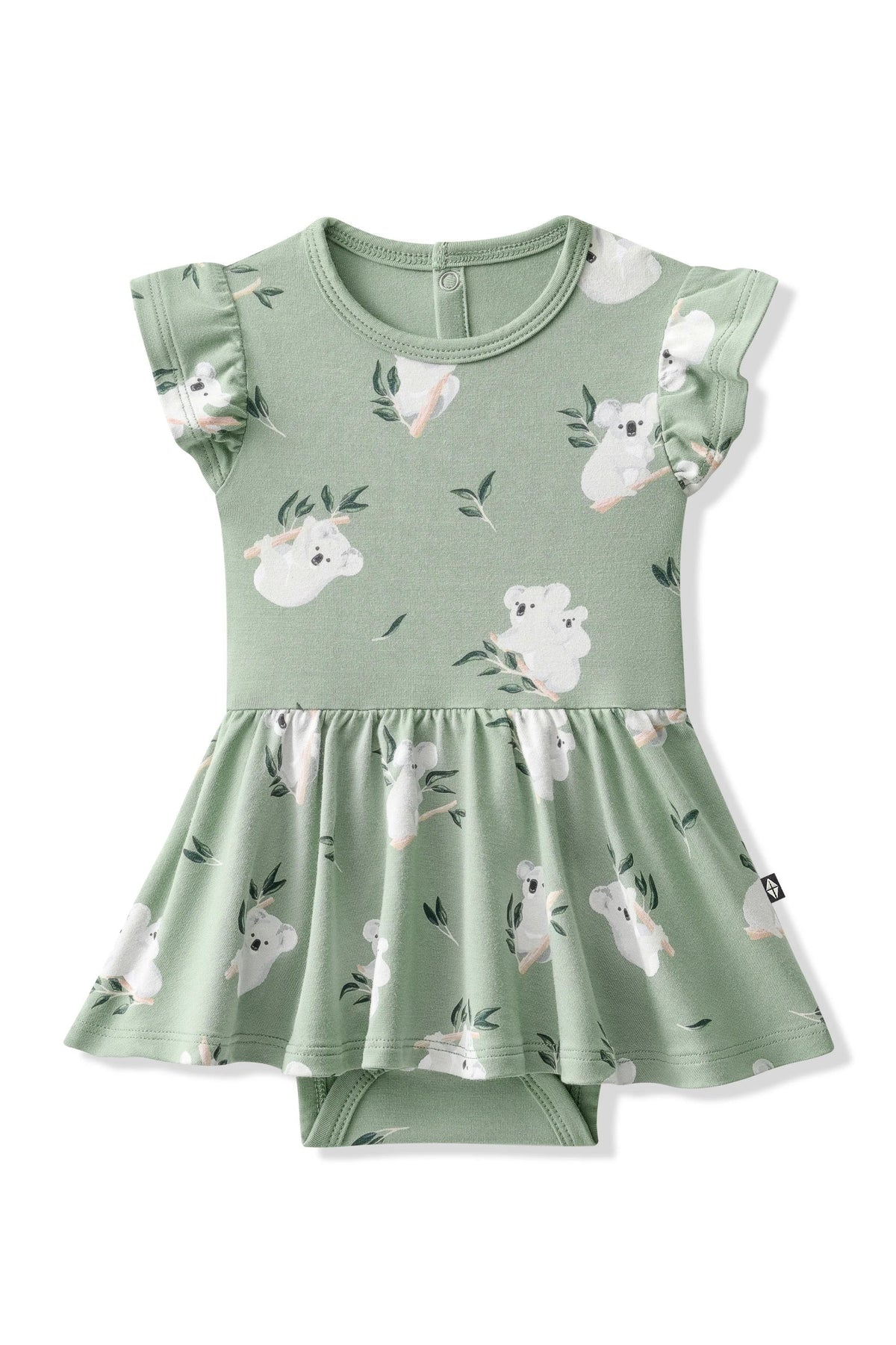 Twirl Bodysuit Dress in Koala Main image