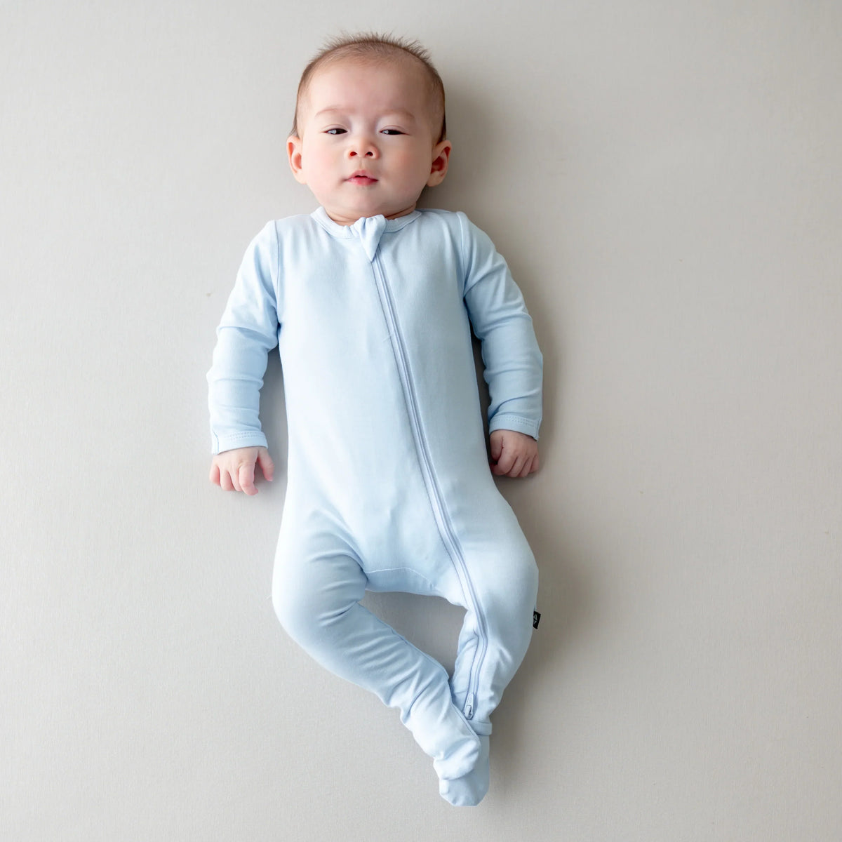 Zippered Footie in Breeze Main image