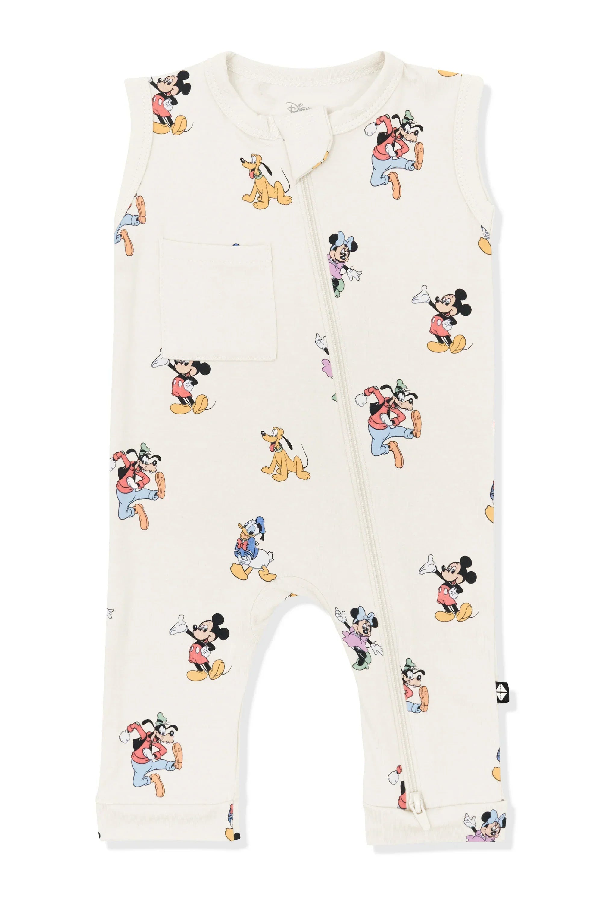 Zippered Sleeveless Romper in Mickey Mouse and Friends Secondary image