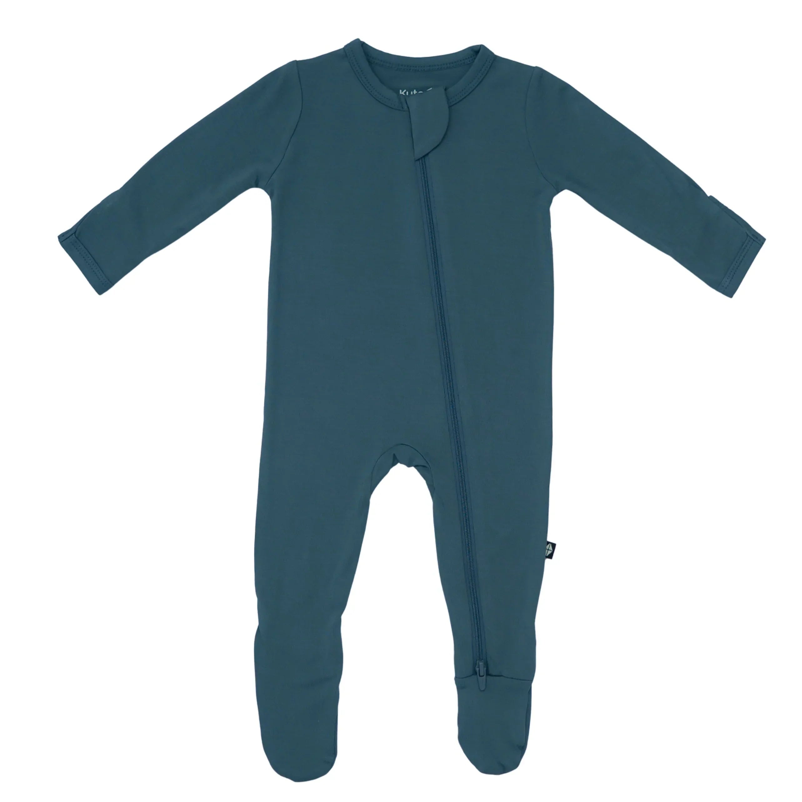 Zippered Footie in Atlantic Secondary image