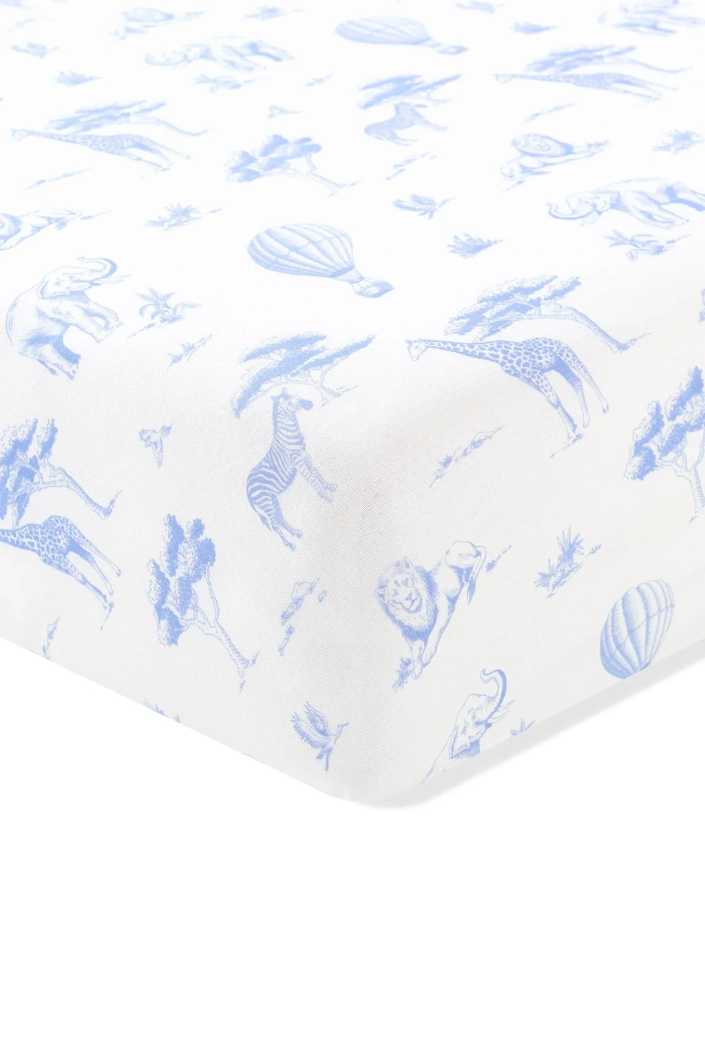 Crib Sheet in Toile Safari