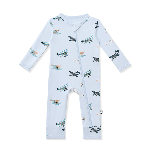 Zippered Romper in Take Off