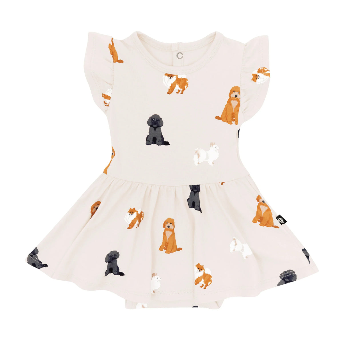 Twirl Bodysuit Dress in Fluffy Dog Main image