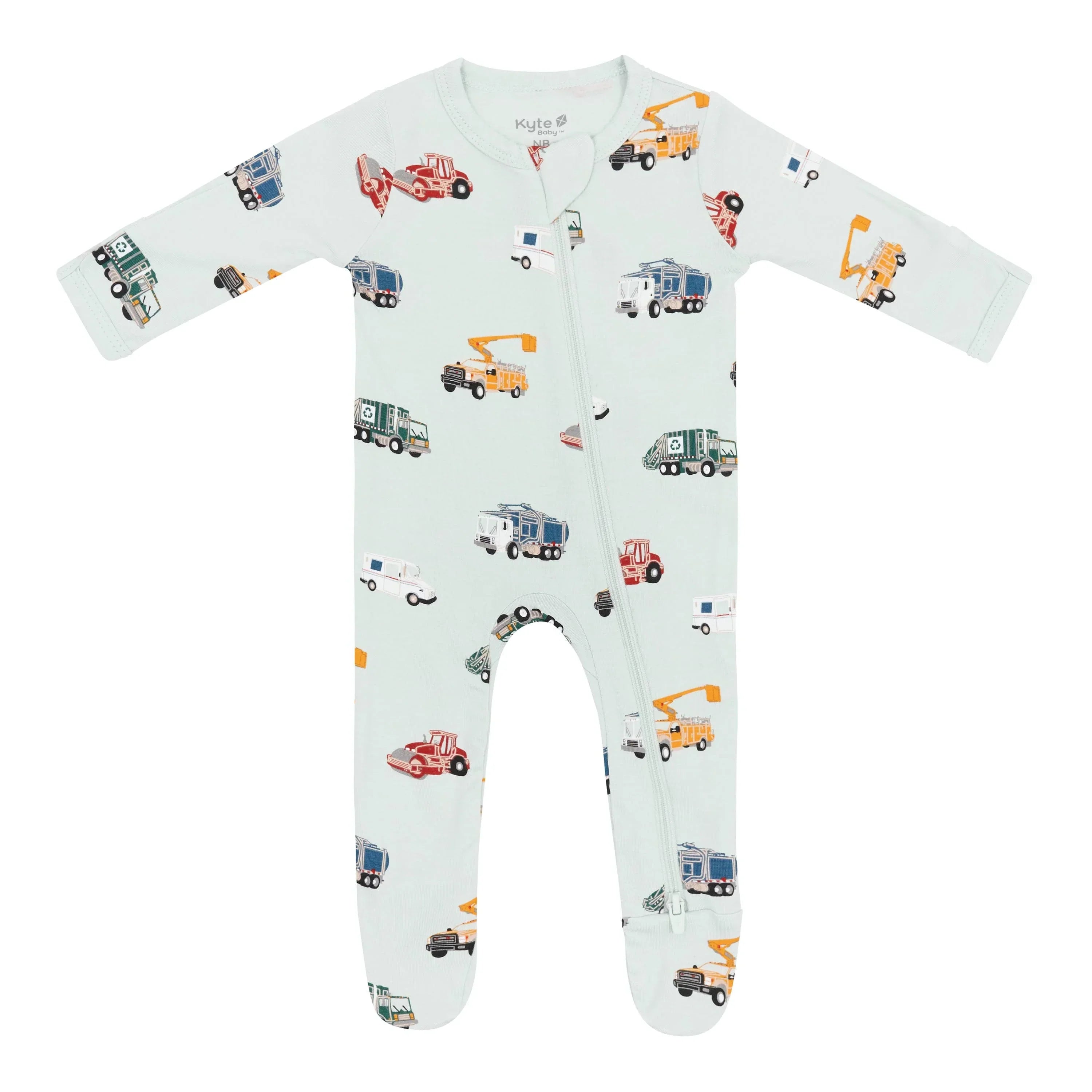 Zippered Footie in City Vehicles Secondary image