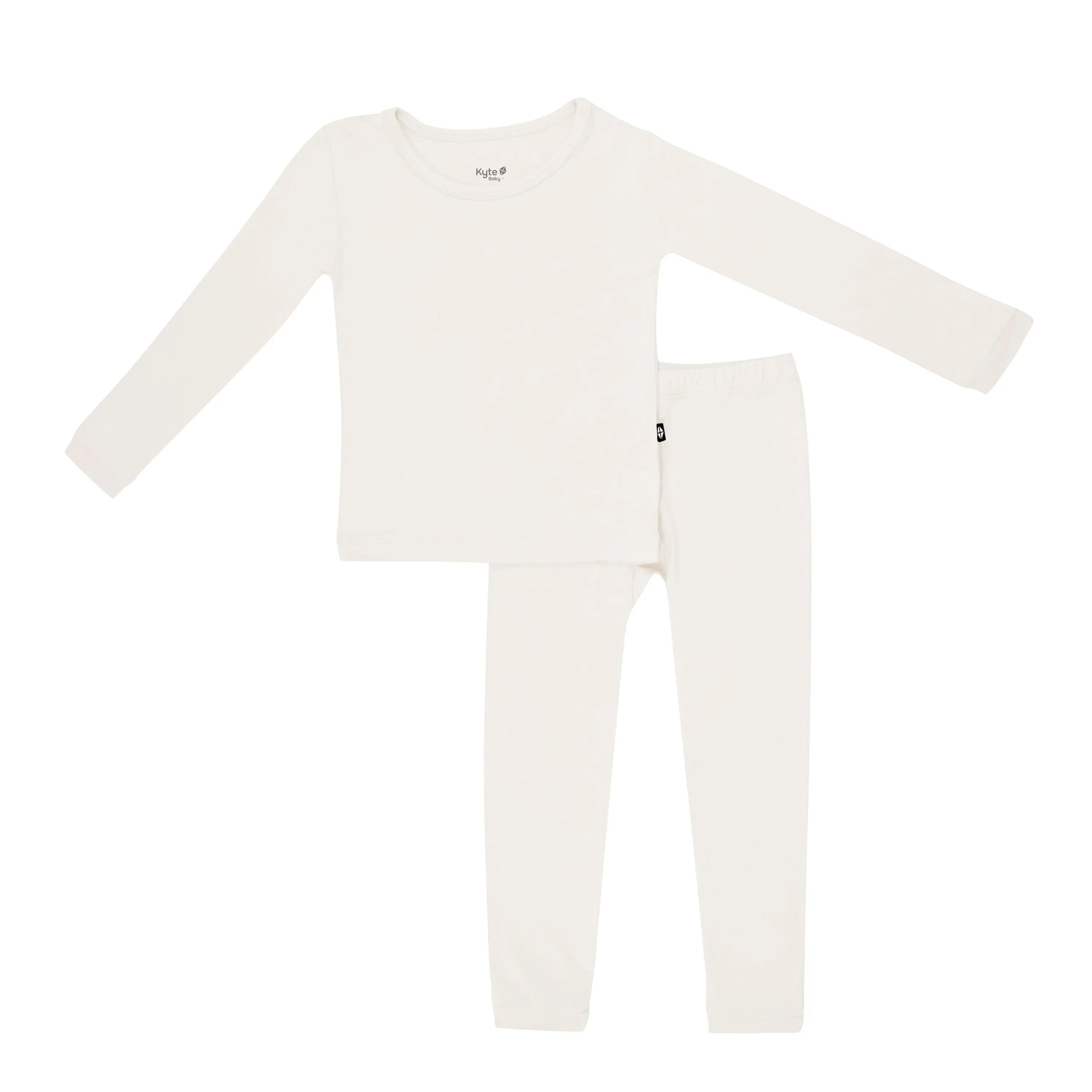 Long Sleeve Pajamas in Oat Secondary image