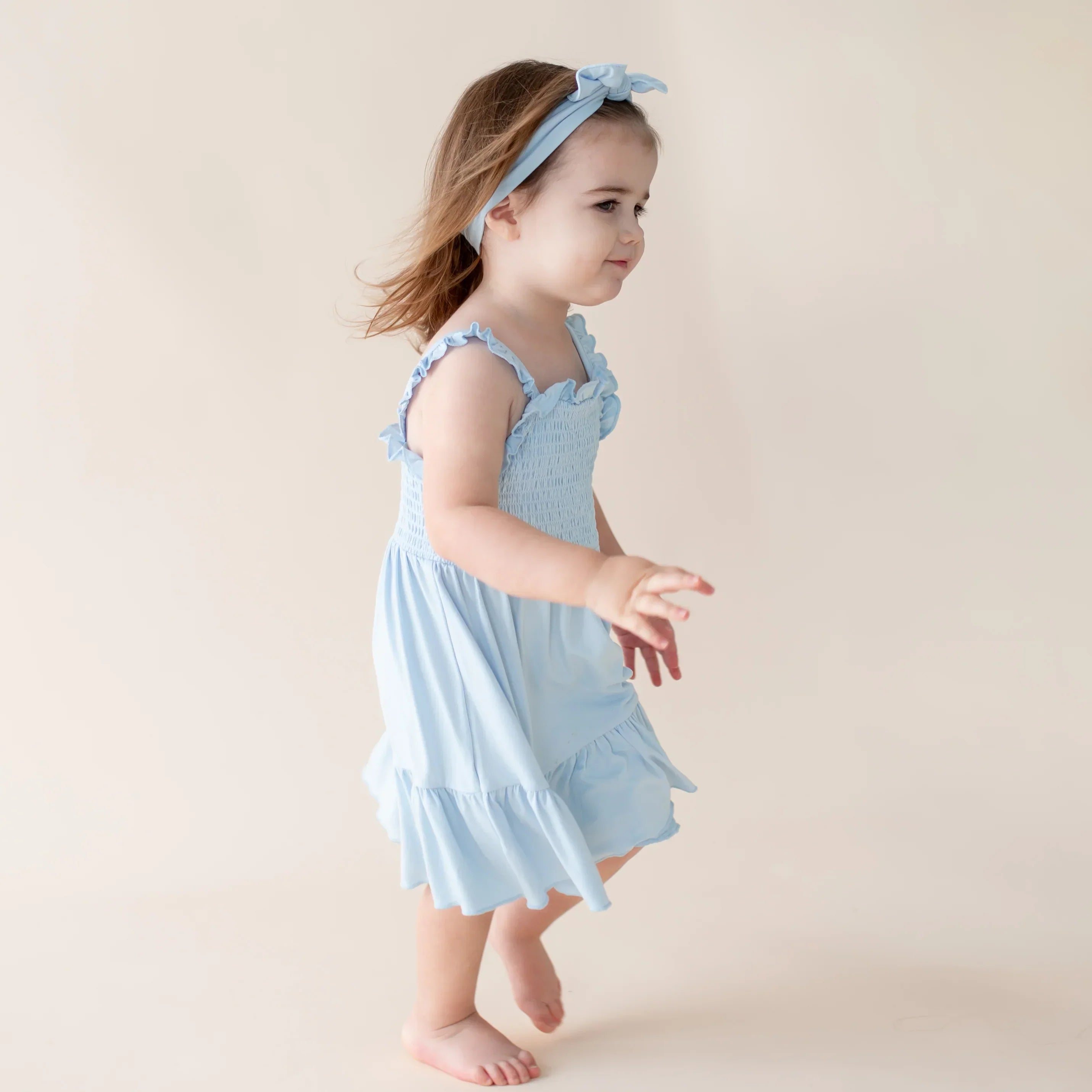 Smocked Dress in Breeze Secondary image