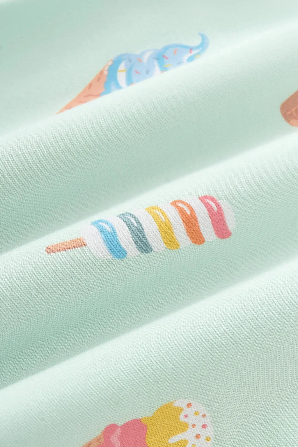Twirl Bodysuit Dress in Mint Ice Cream