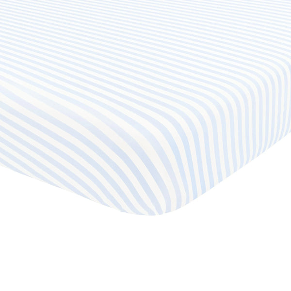 Mini Crib Sheet in Small Mist Stripe