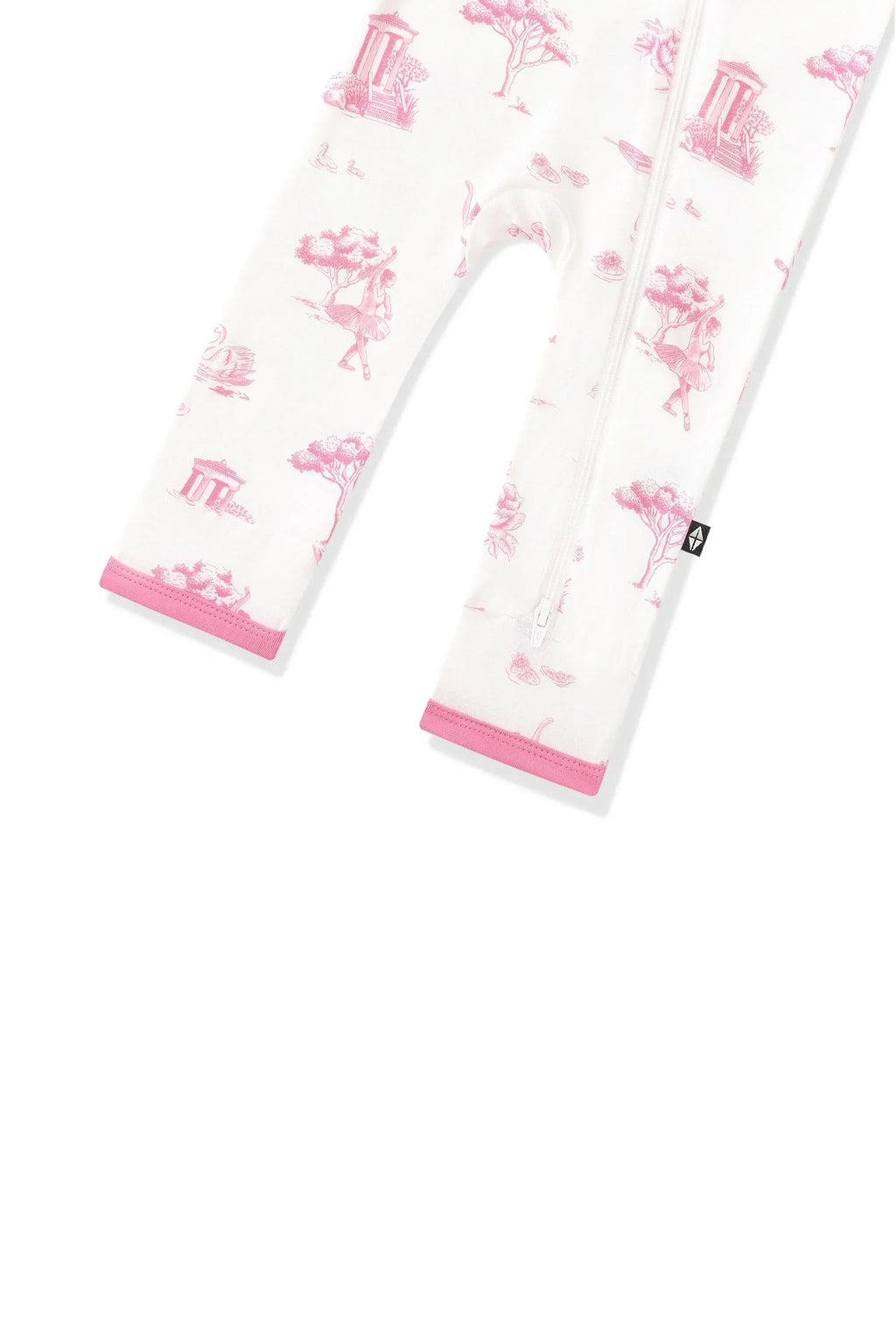 Zippered Romper in Toile Ballet