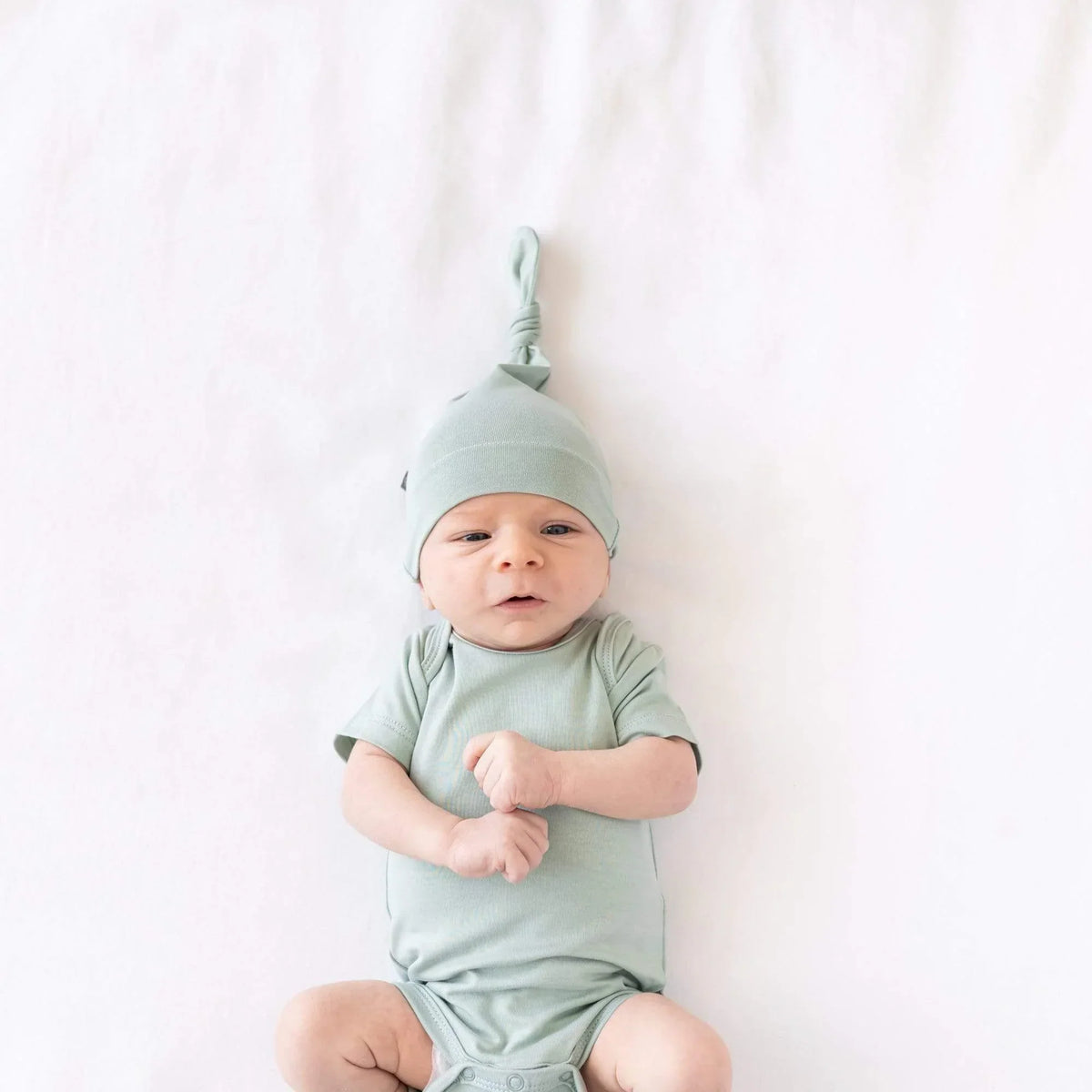 Knotted Cap in Sage Main image