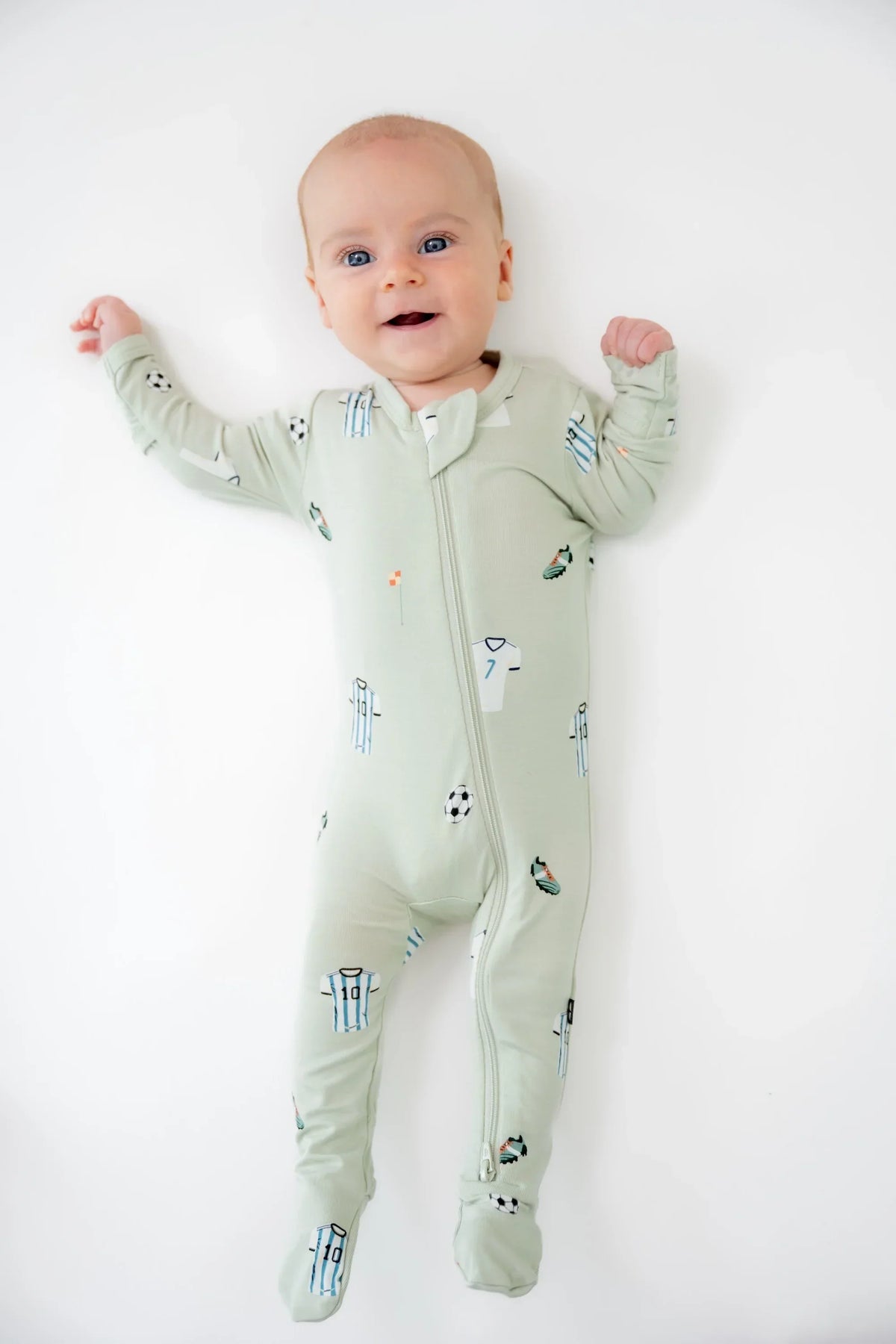 Zippered Footie in Soccer Main image