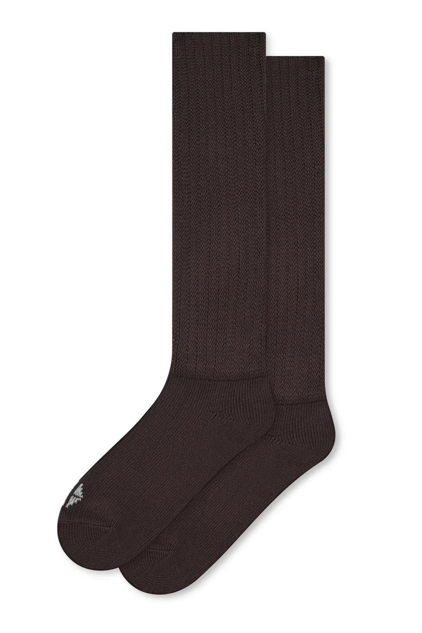 Adult Scrunch Socks in Espresso Secondary image