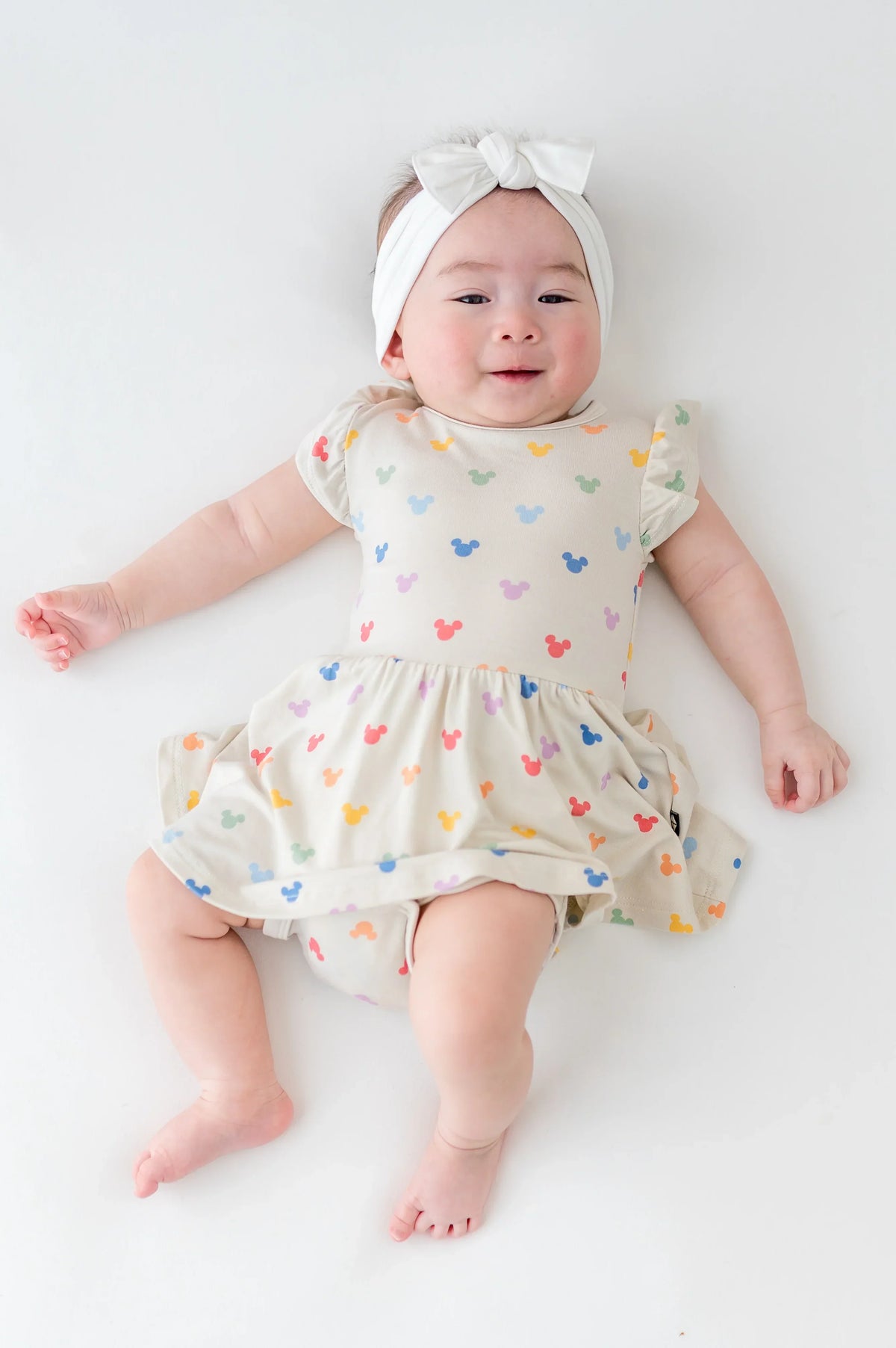 Twirl Bodysuit Dress in Pastel Mickey Mouse Main image