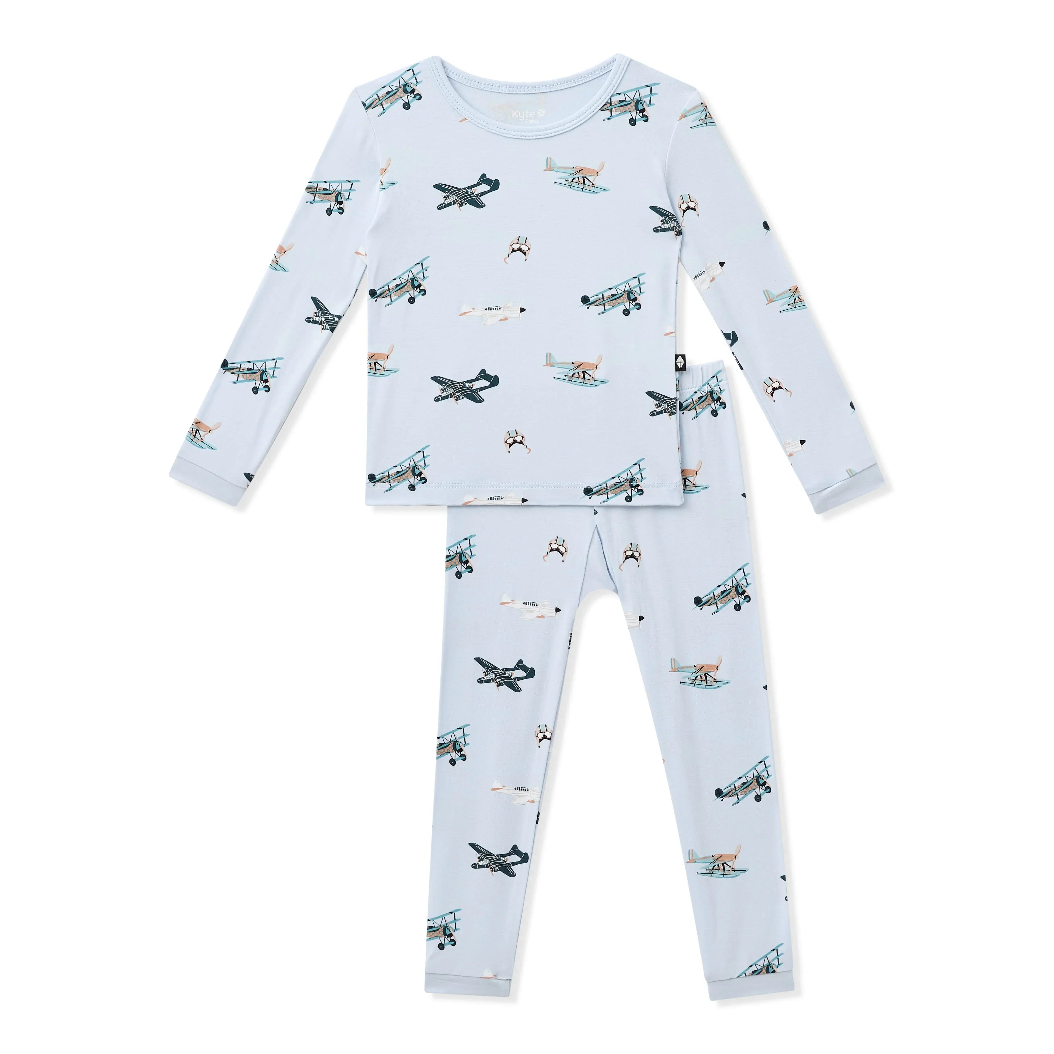 Long Sleeve Pajamas in Take Off Secondary image