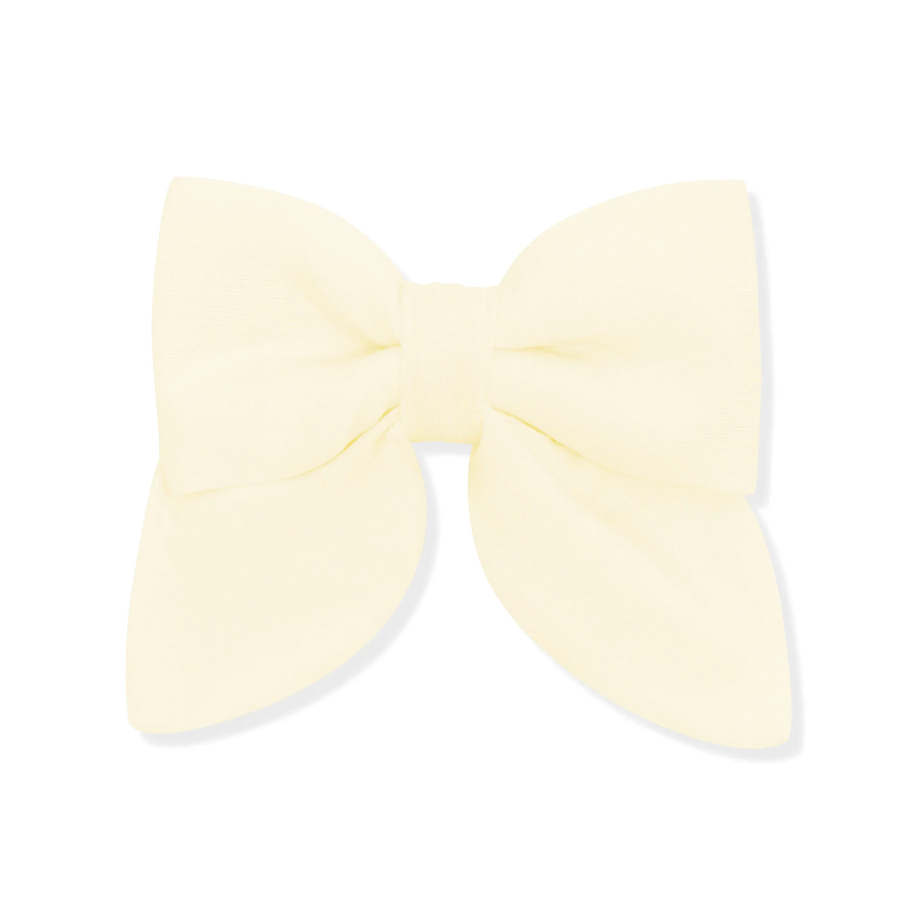 Medium Alligator Clip Bow in Chamomile Secondary image