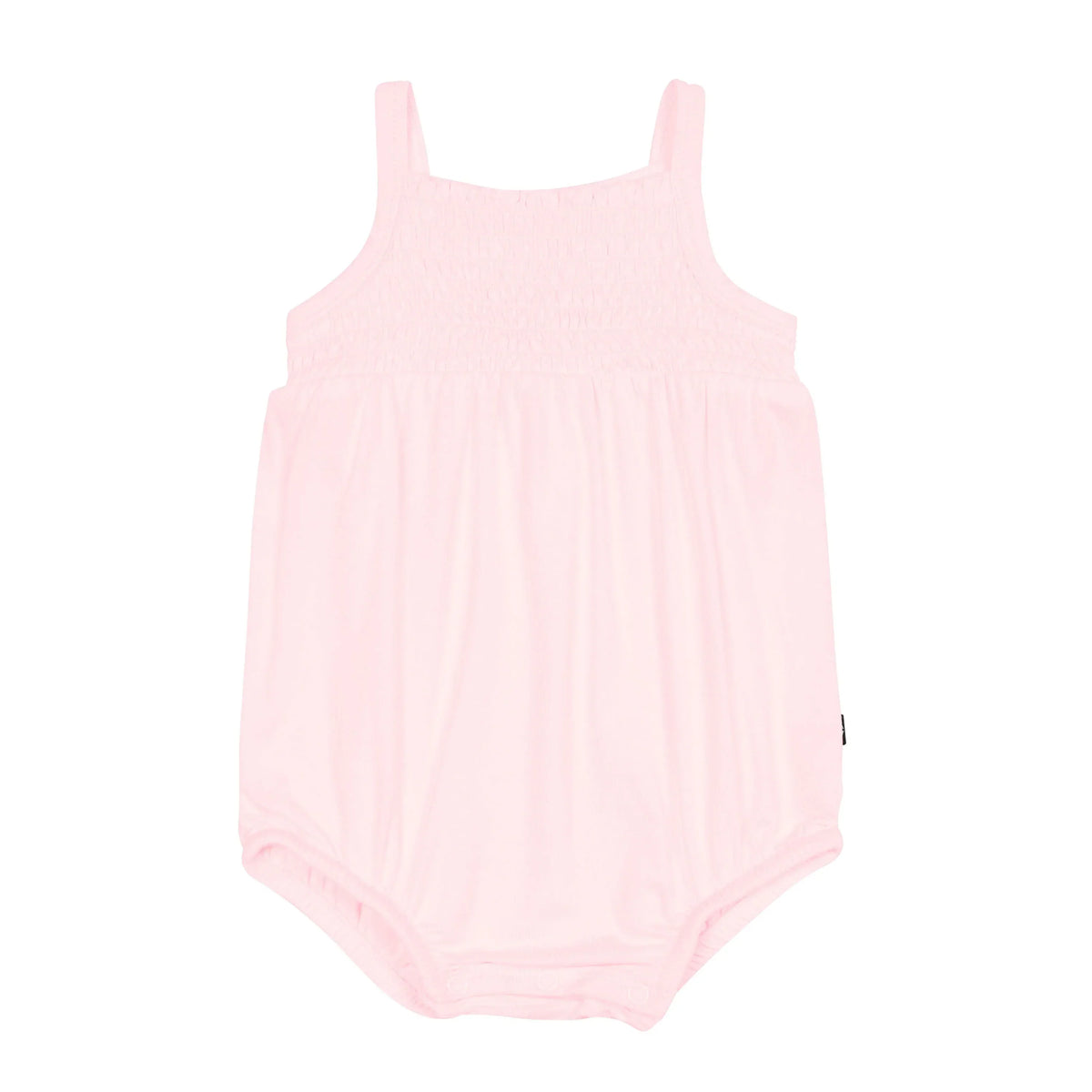 Smocked Bubble Romper in Sakura Main image