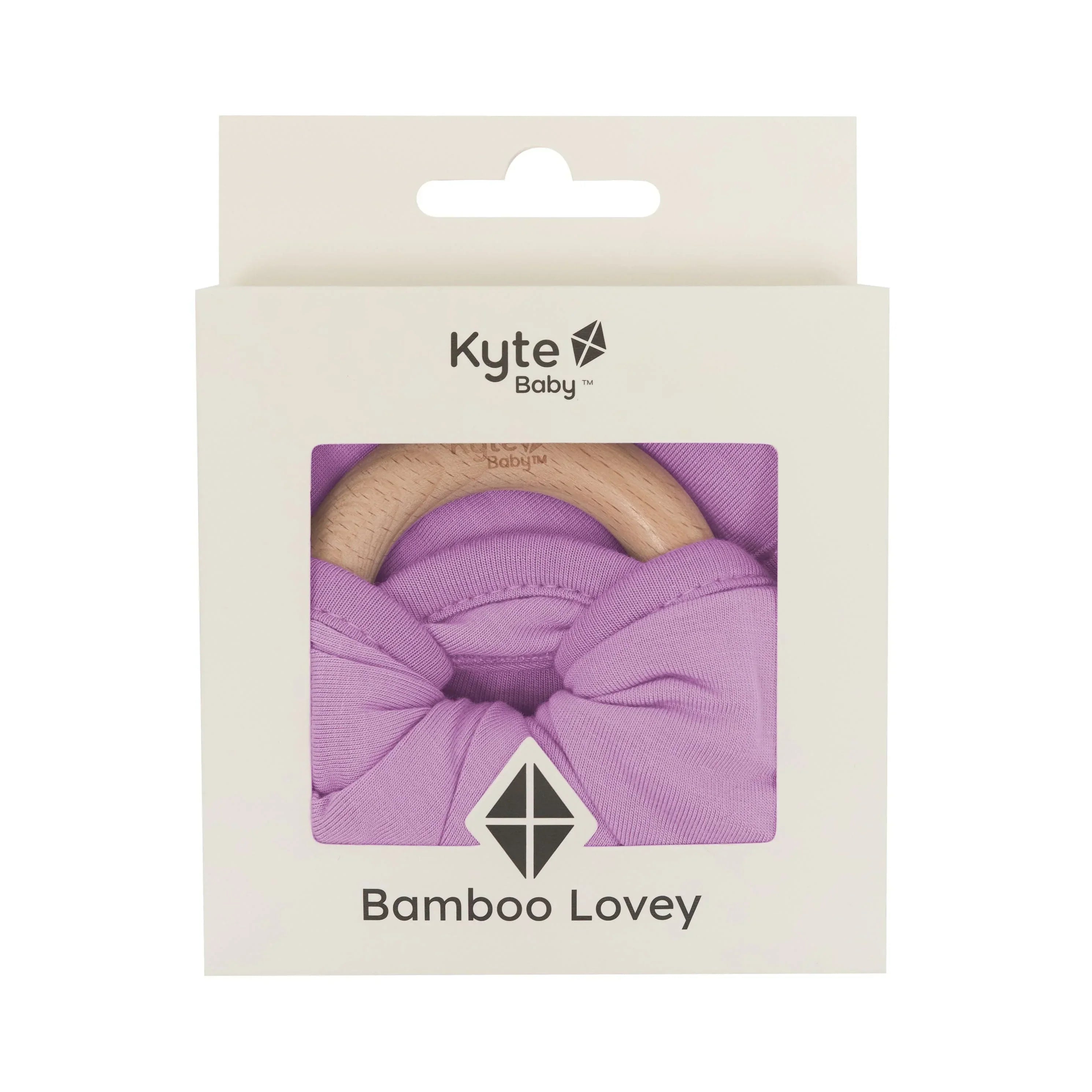 Lovey in Poi with Removable Wooden Teething Ring Secondary image