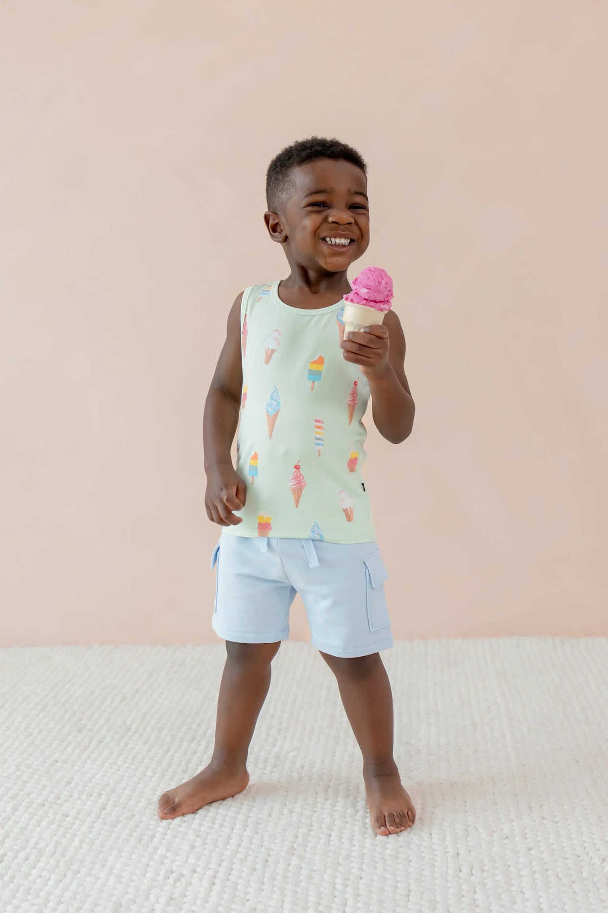 Toddler Tank Top in Mint Ice Cream Main image