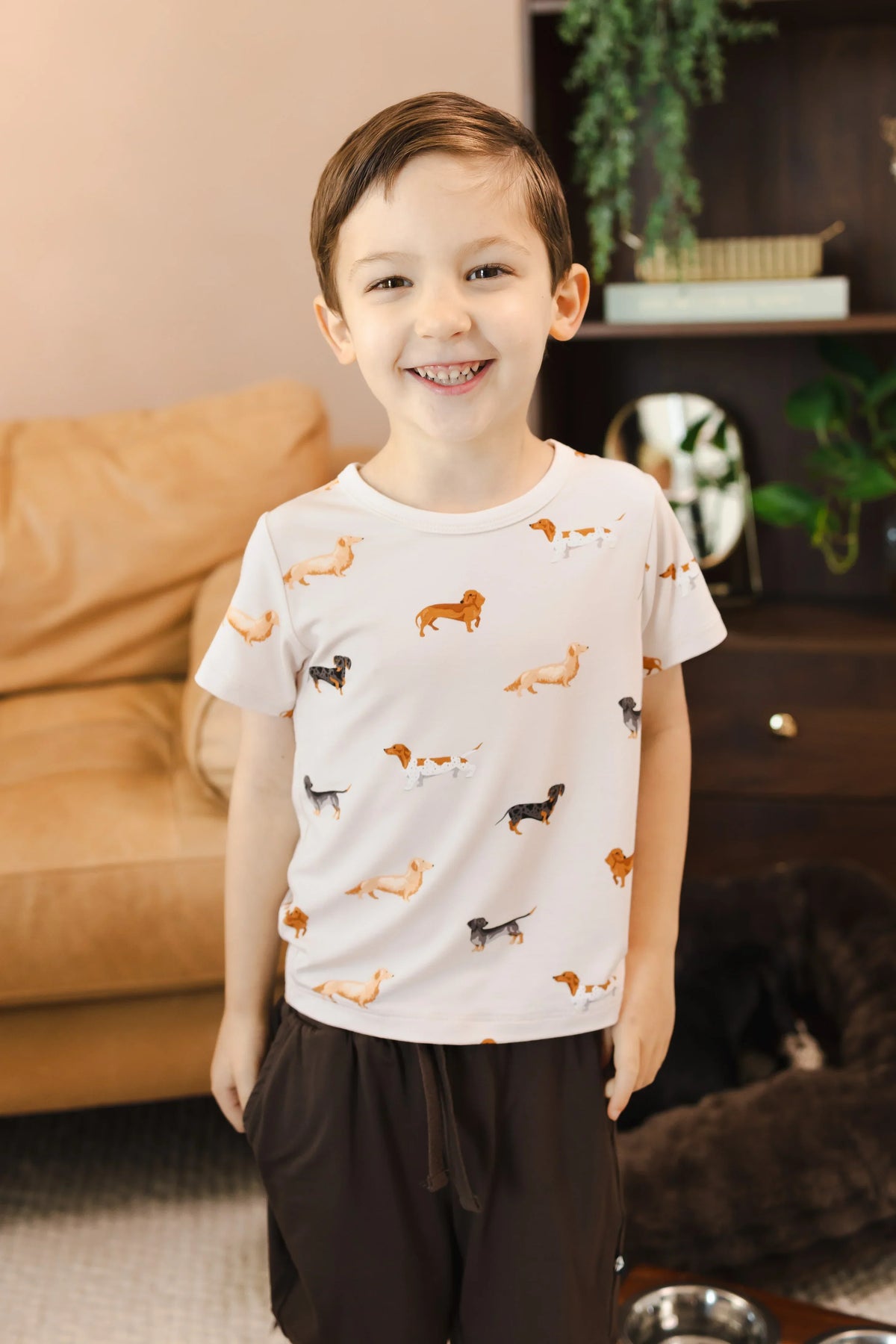 Toddler Basic Tee in Dachshund Main image
