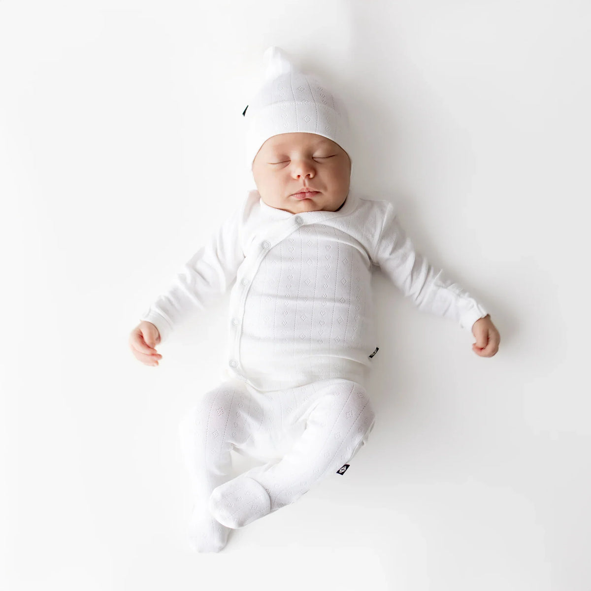 Pointelle Take Me Home Set with Cap in Cloud Main image