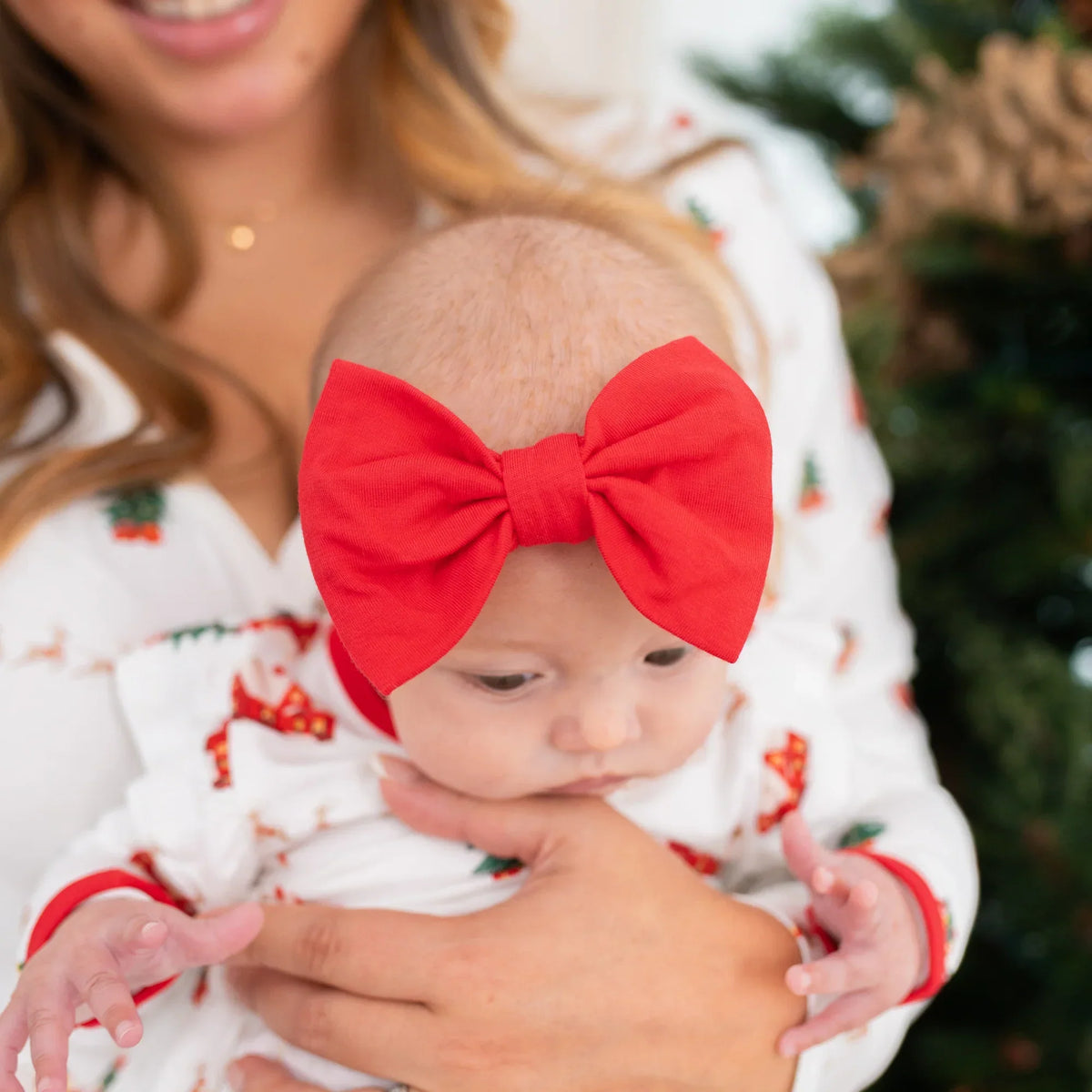 Bow Headband in Cardinal Main image