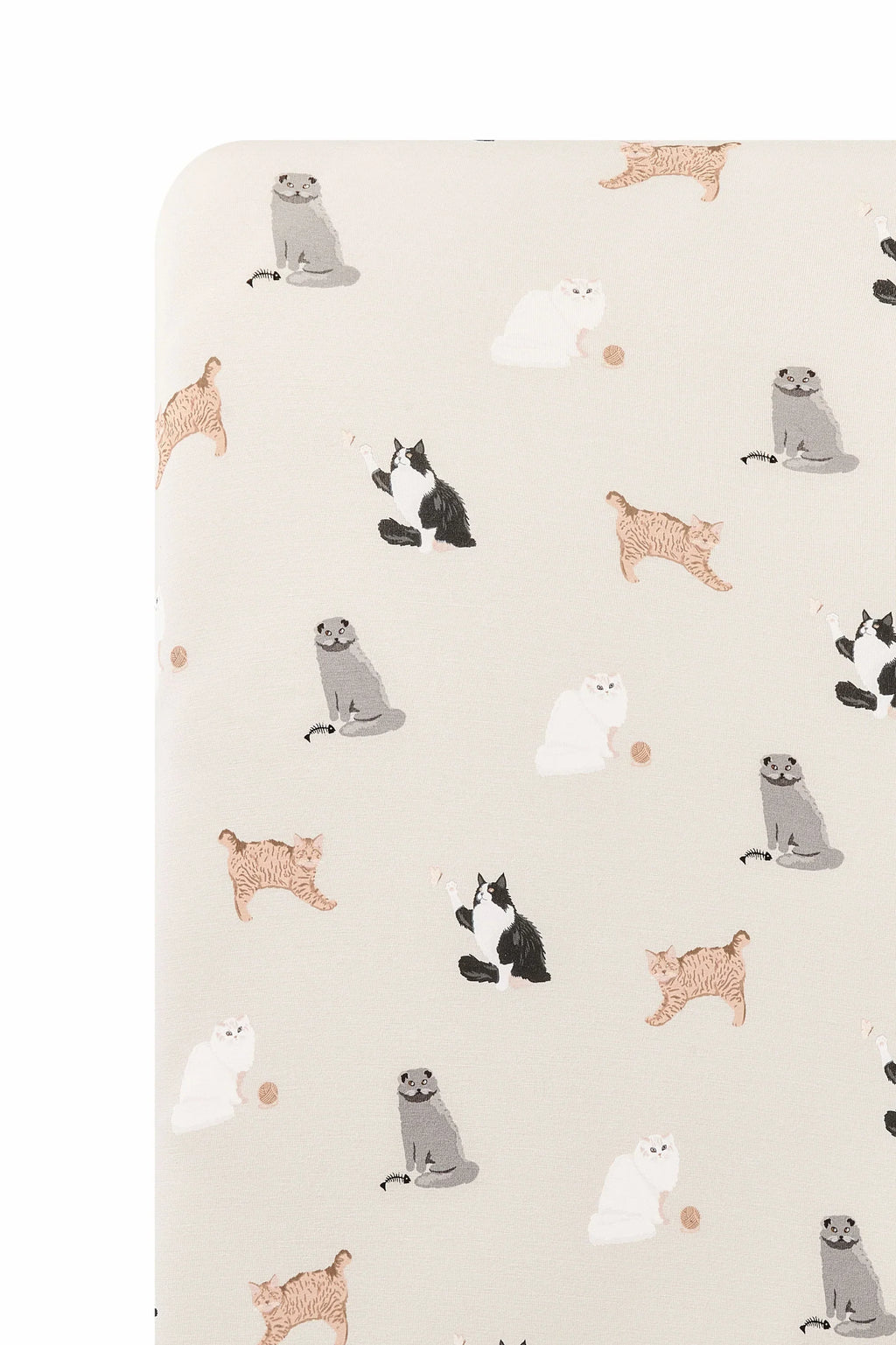 Crib Sheet in Fluffy Cat
