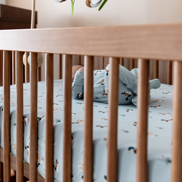 Crib Sheet in Mallard Duck