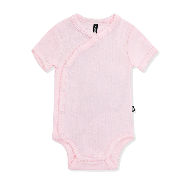 Pointelle Kimono Bodysuit in Sakura