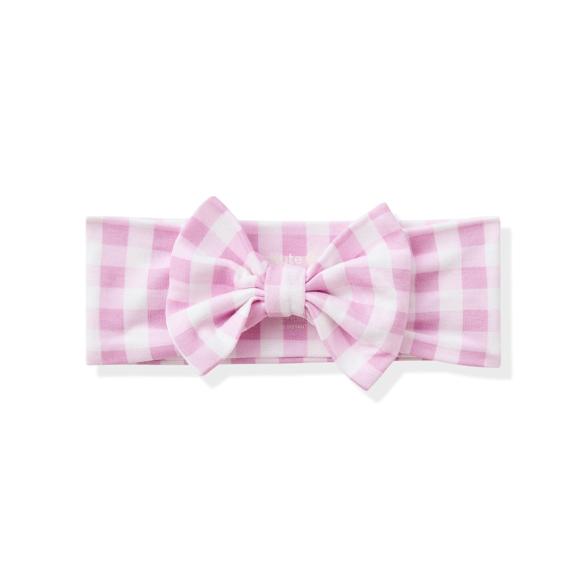 Bow Headband in Gingham Thistle Main image