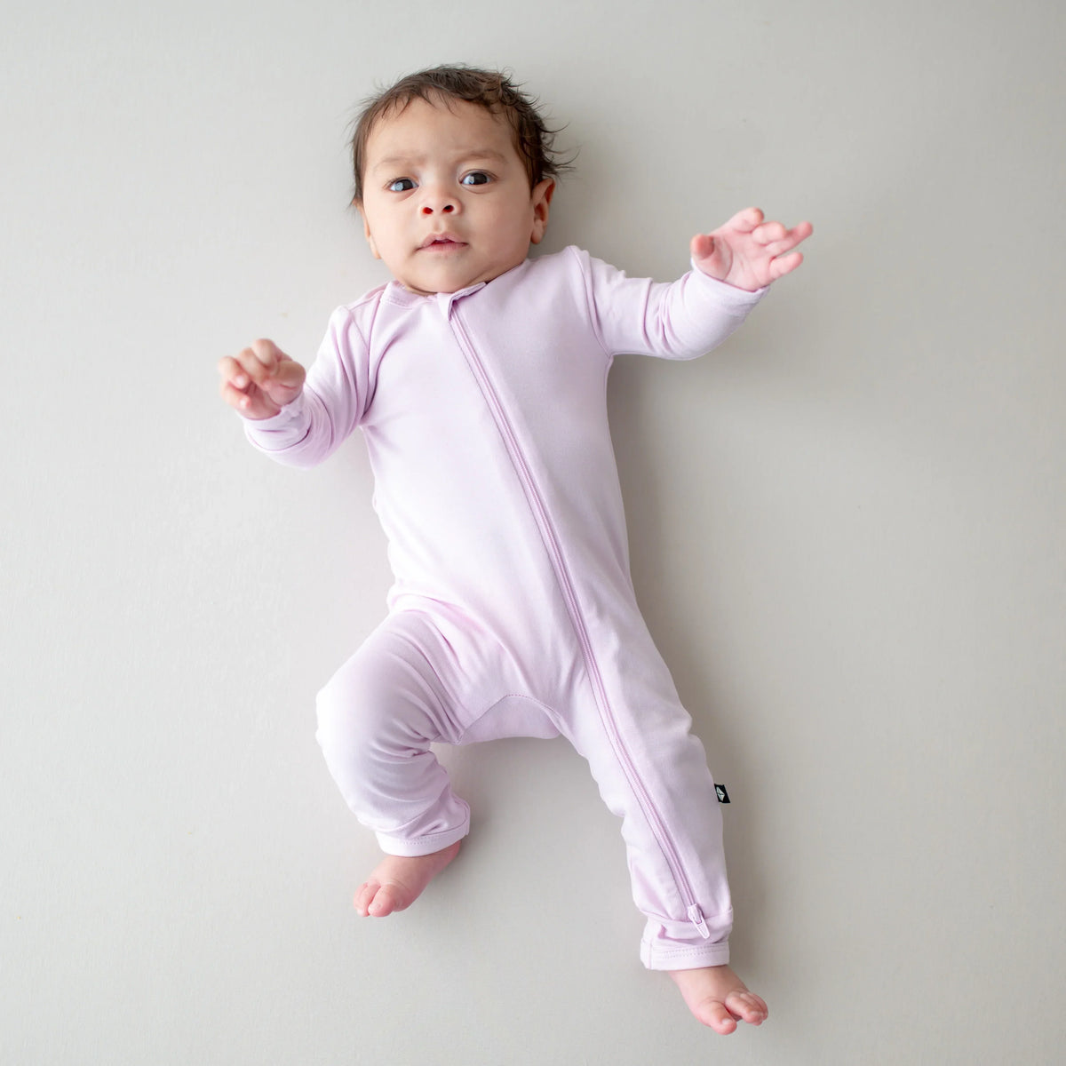 Zippered Romper in Thistle Main image