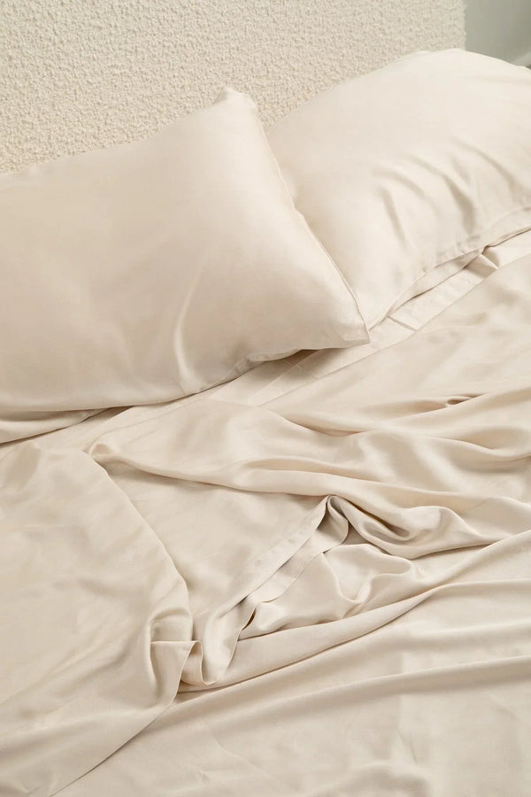 Bamboo Sateen Sheet Set in Champagne