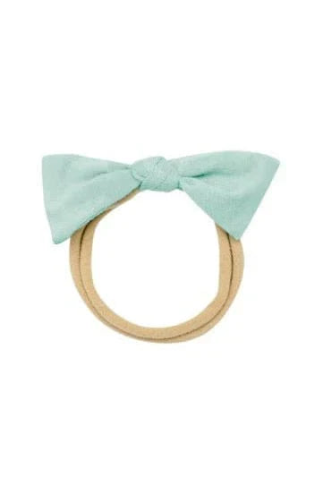 Tiny Nylon Bow in Sage Secondary image