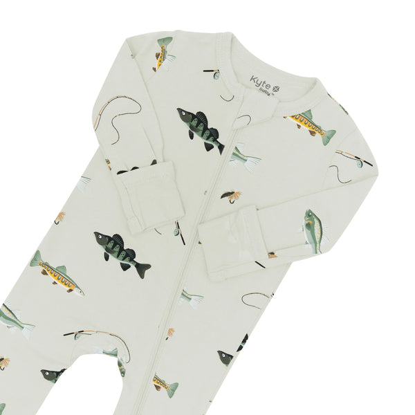Zippered Romper in Fishing