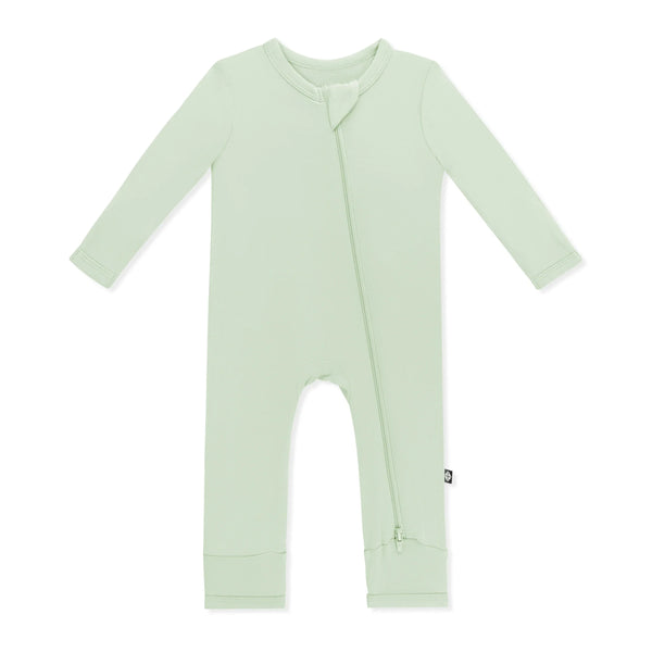 Zippered Romper in Basil