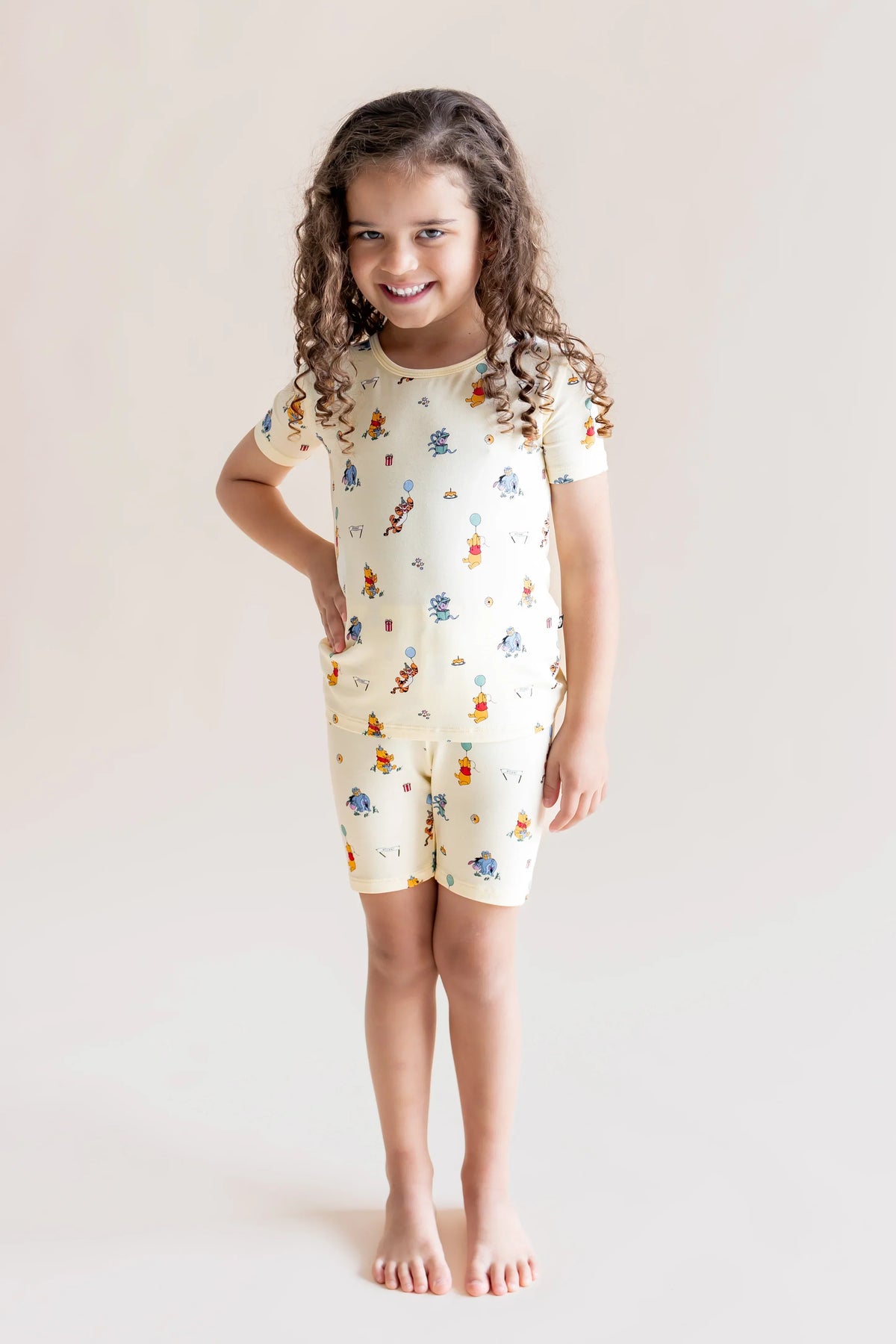 Short Sleeve Pajamas in Winnie the Pooh Celebration Main image