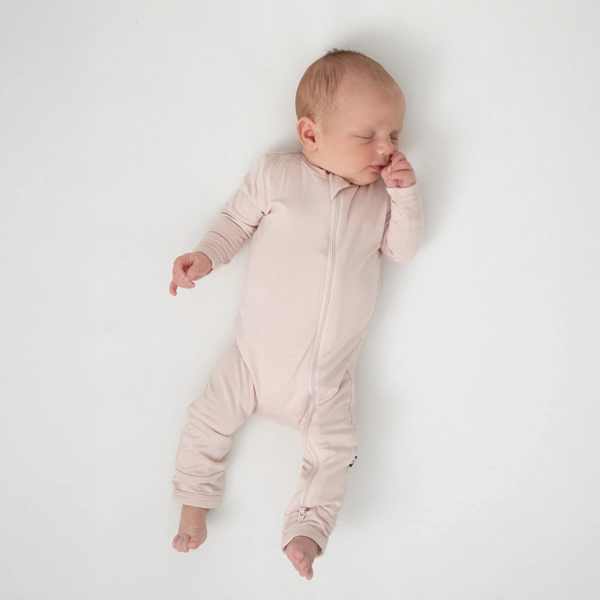 Zippered Romper in Blush Main image