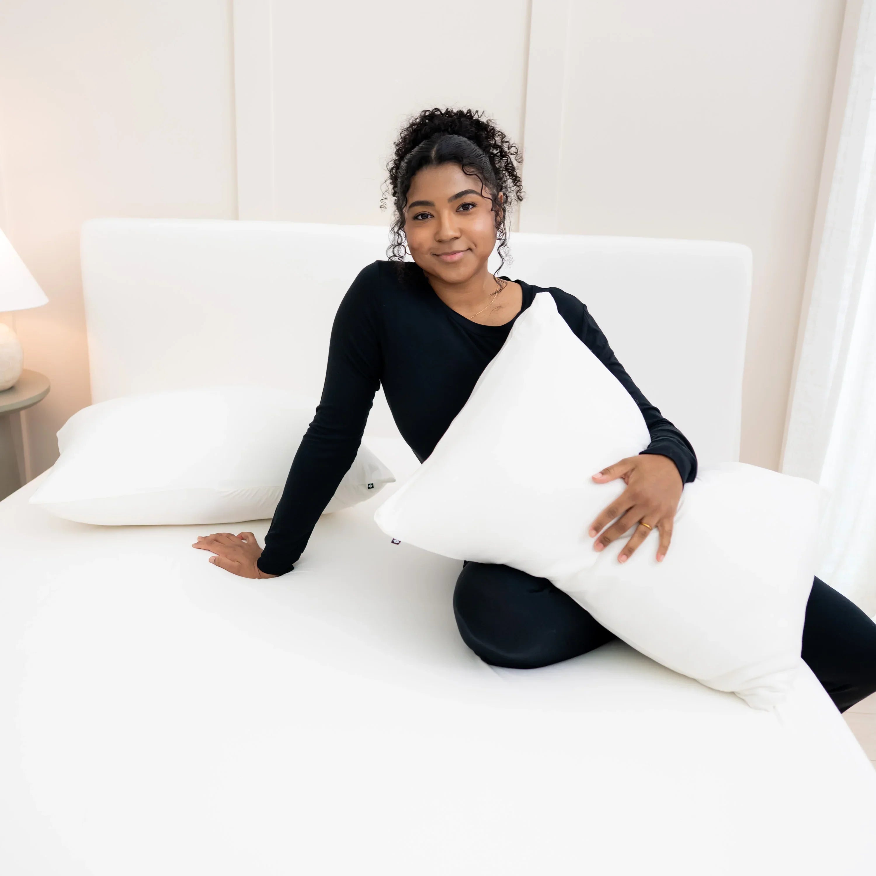 Fitted Sheet with Pillowcases in Cloud Secondary image