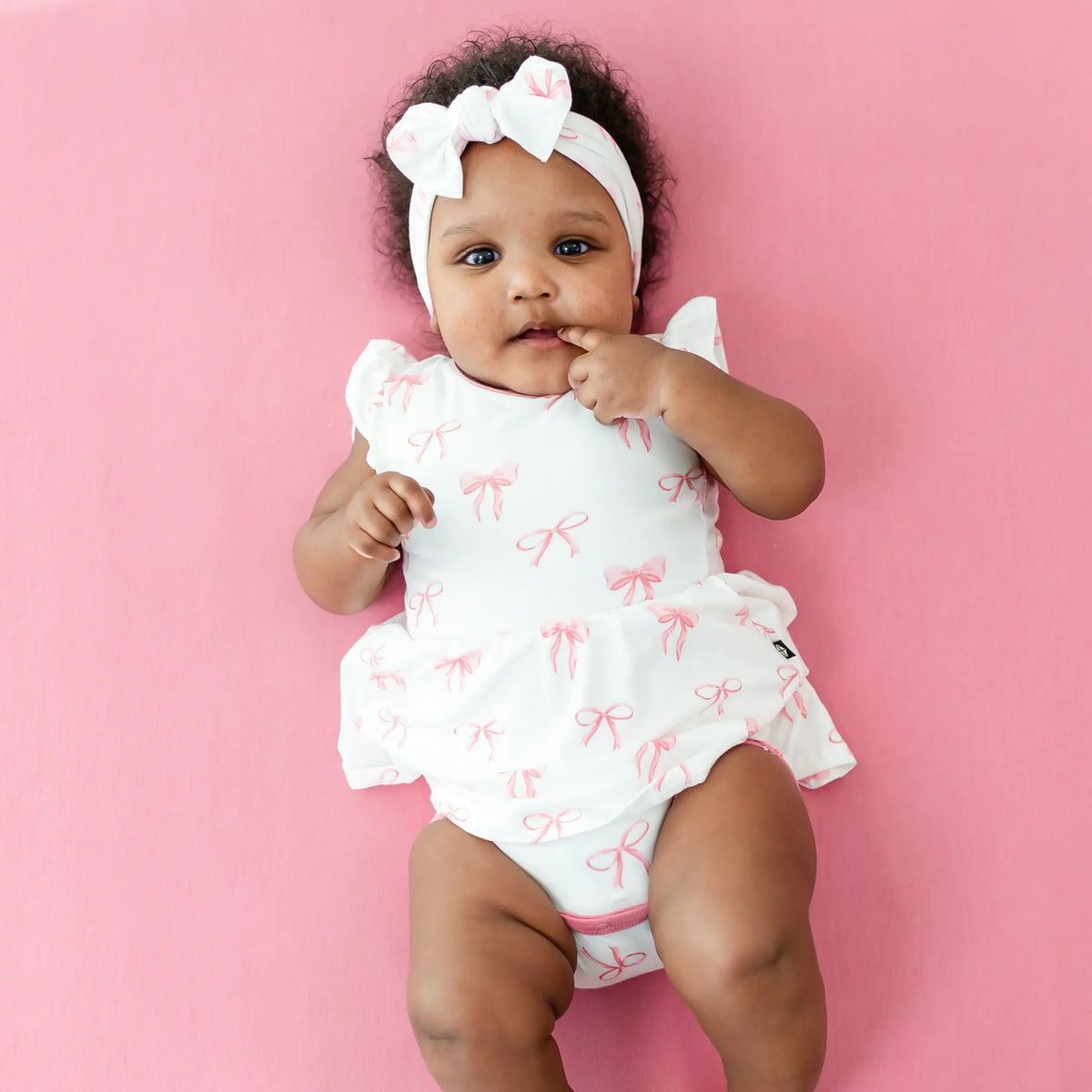 Twirl Bodysuit Dress in Bow Main image