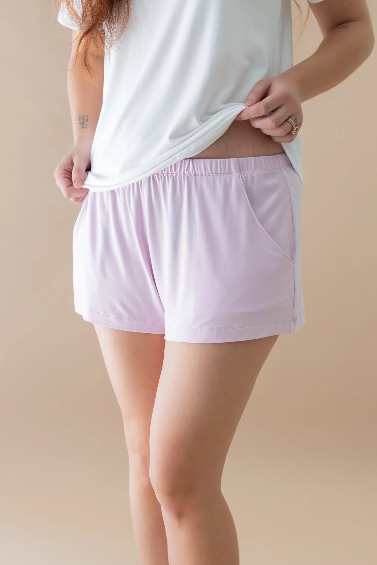 Women's Lounge Shorts in Thistle Main image