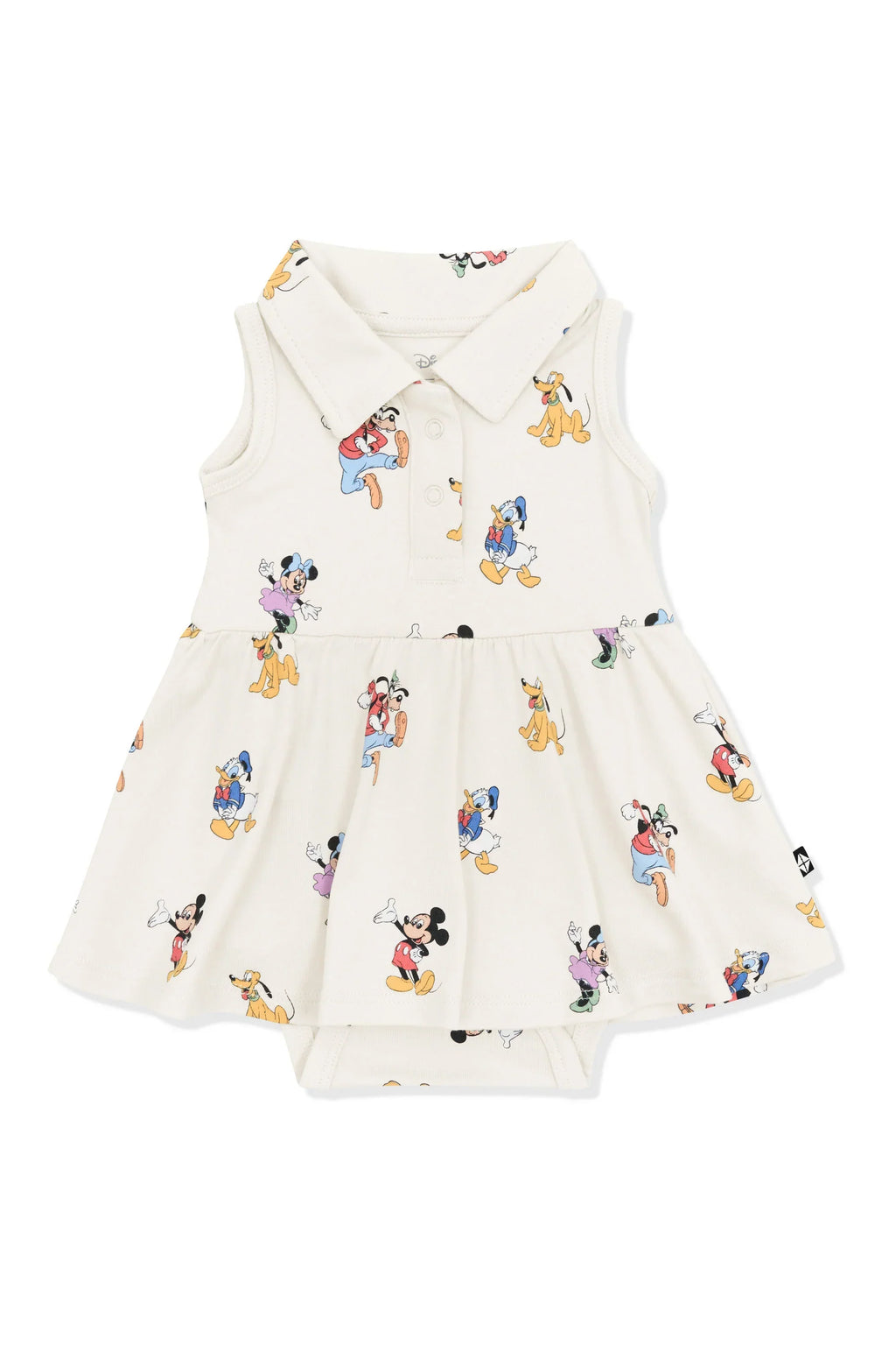 Polo Bodysuit Dress in Mickey Mouse and Friends