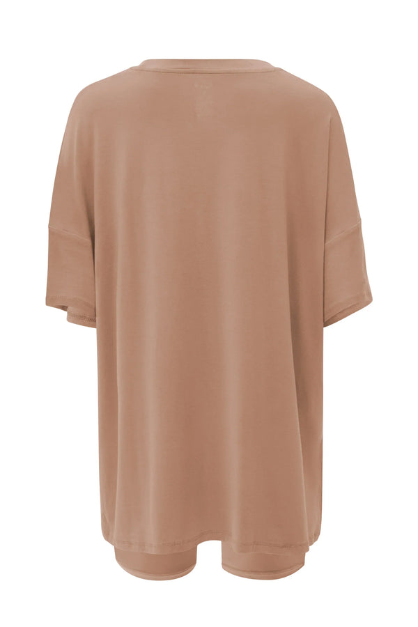 Women’s Biker Short Set in Latte