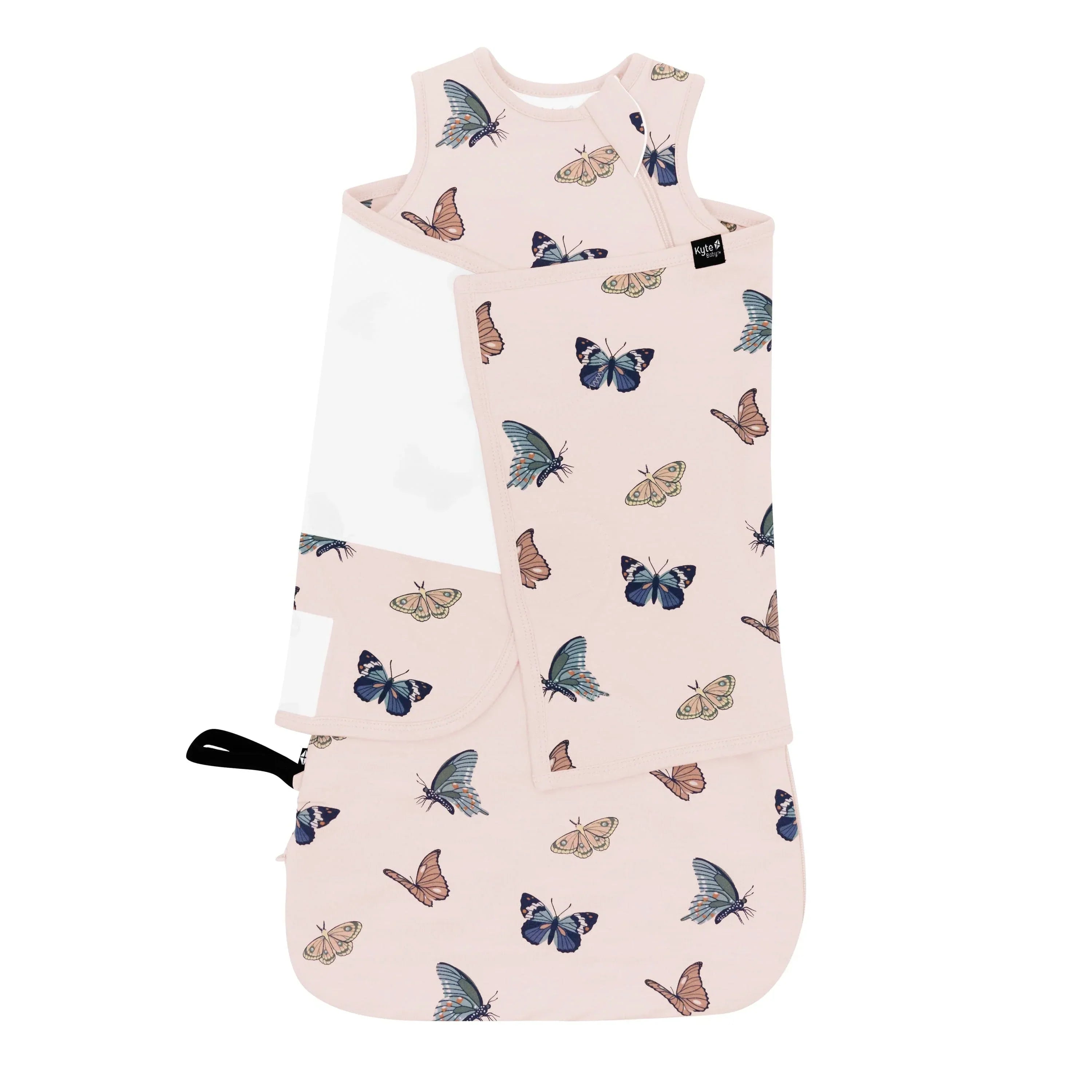 Sleep Bag Swaddler in Blush Butterfly 1.0 Secondary image