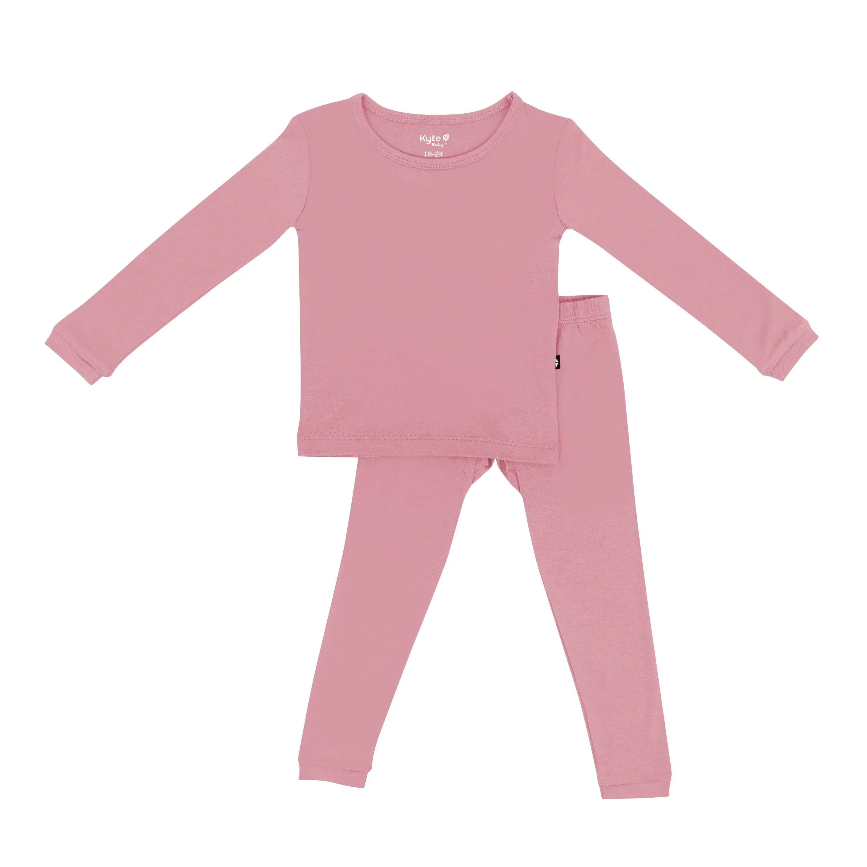 Long Sleeve Pajamas in Apple Blossom Secondary image