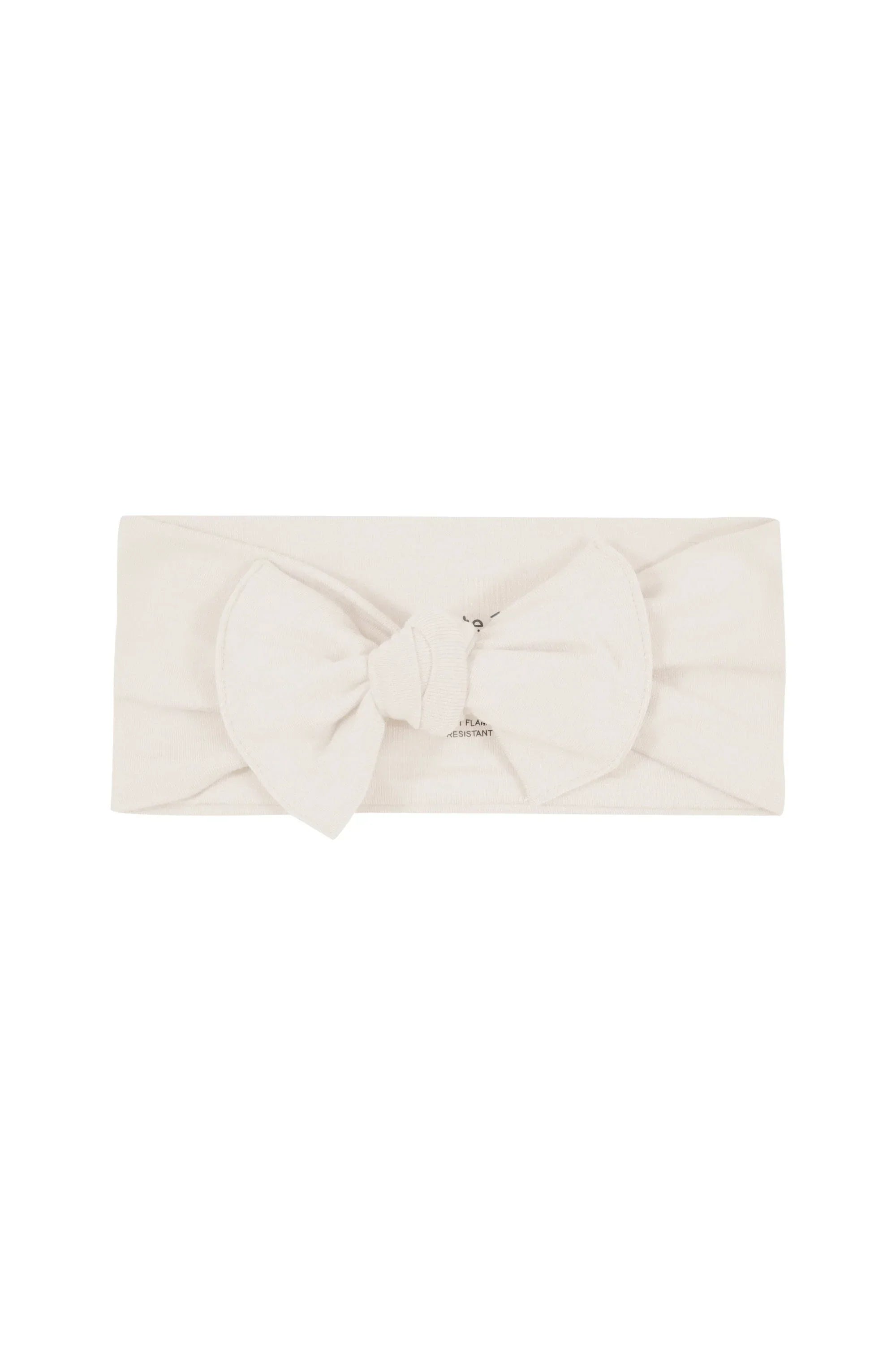 Knotted Bow Headband in Oat Secondary image