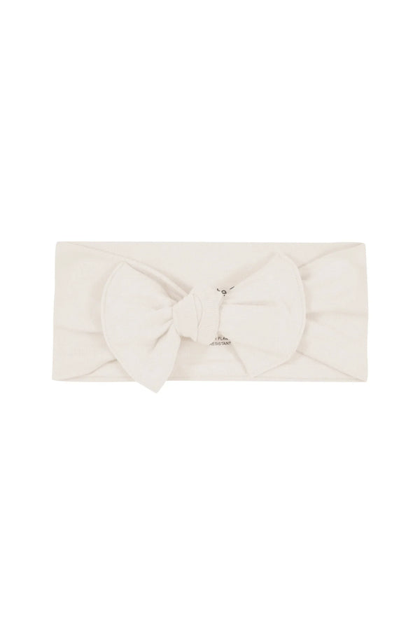 Knotted Bow Headband in Oat