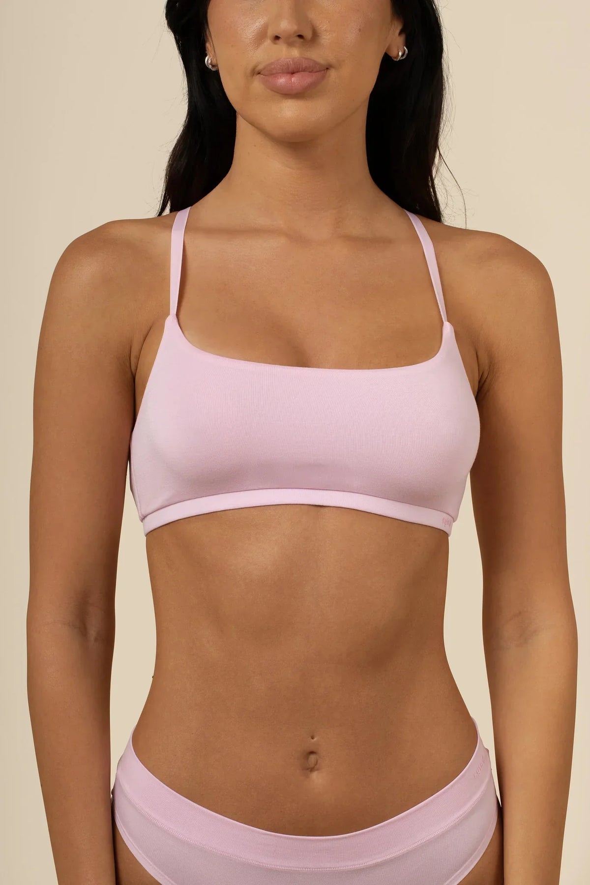 Women's Scoop Neck Bralette in Peony Main image