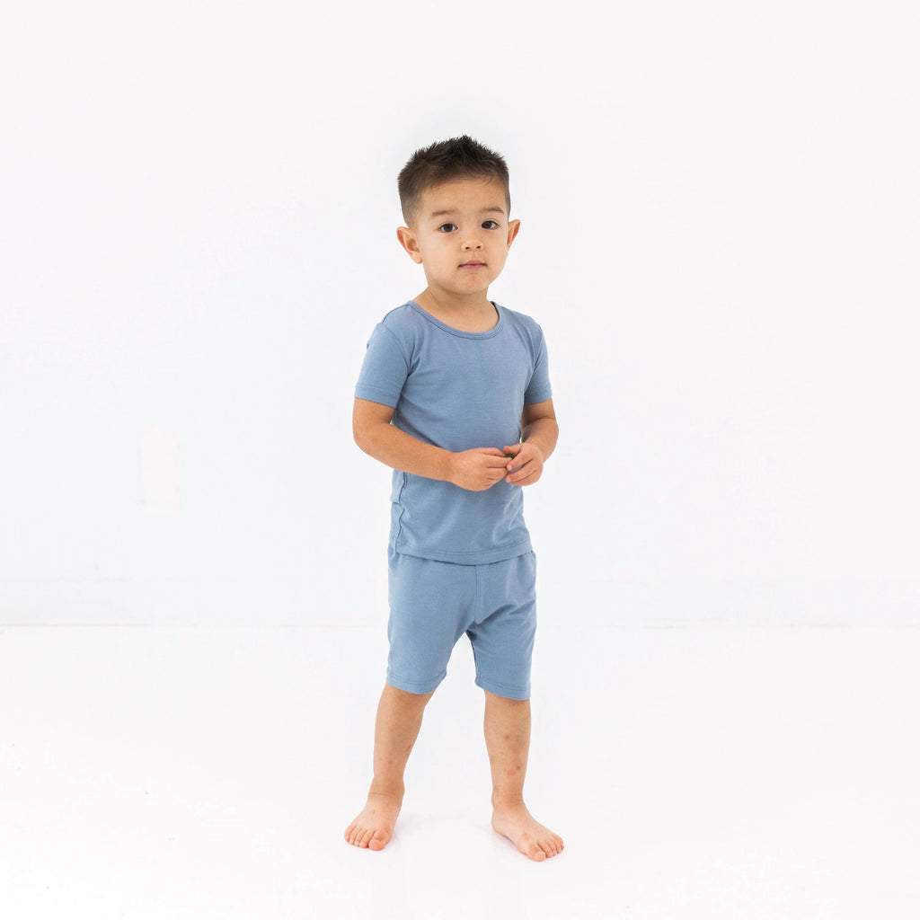 Short Sleeve Pajamas in Slate