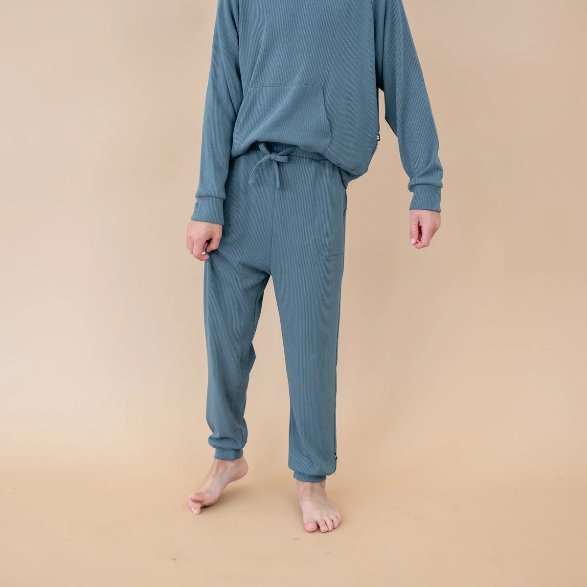 Ribbed Jogger Pant in Atlantic Main image