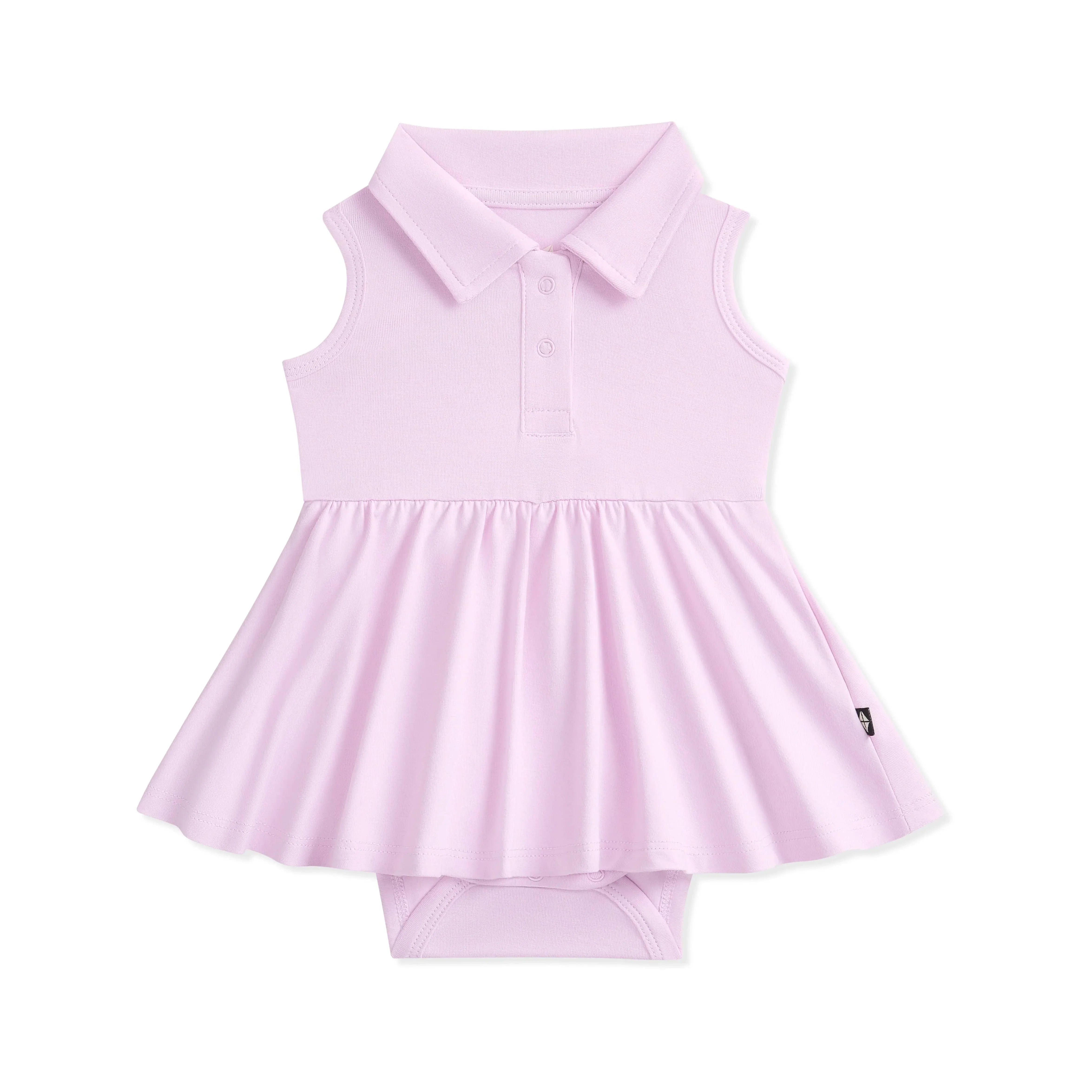 Polo Bodysuit Dress in Thistle Secondary image